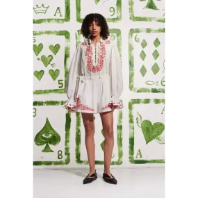 Alemais Hearts Embroidered Shirt and Short Size AU 16