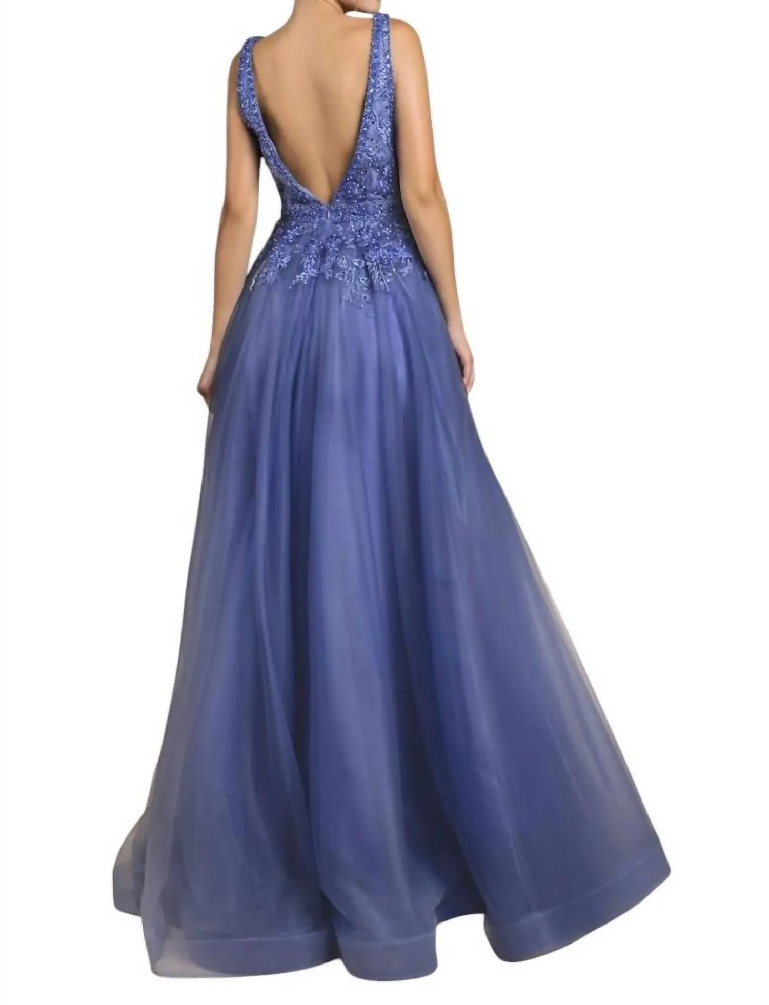 Andrea & Leo Couture - Peony Embroidered A-Line Prom Dress