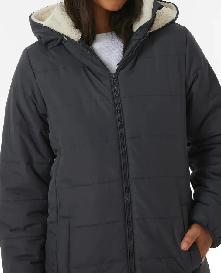 Anti-Series Anoeta Long Line Jacket - Washed Black