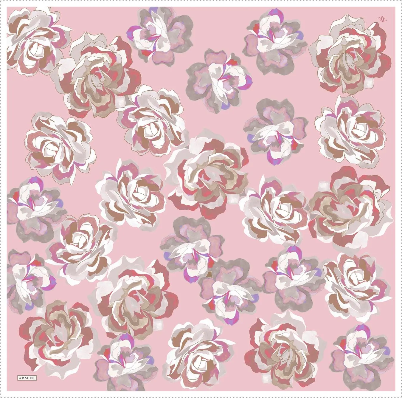Armine Blooming Elegance Silk Scarf #23
