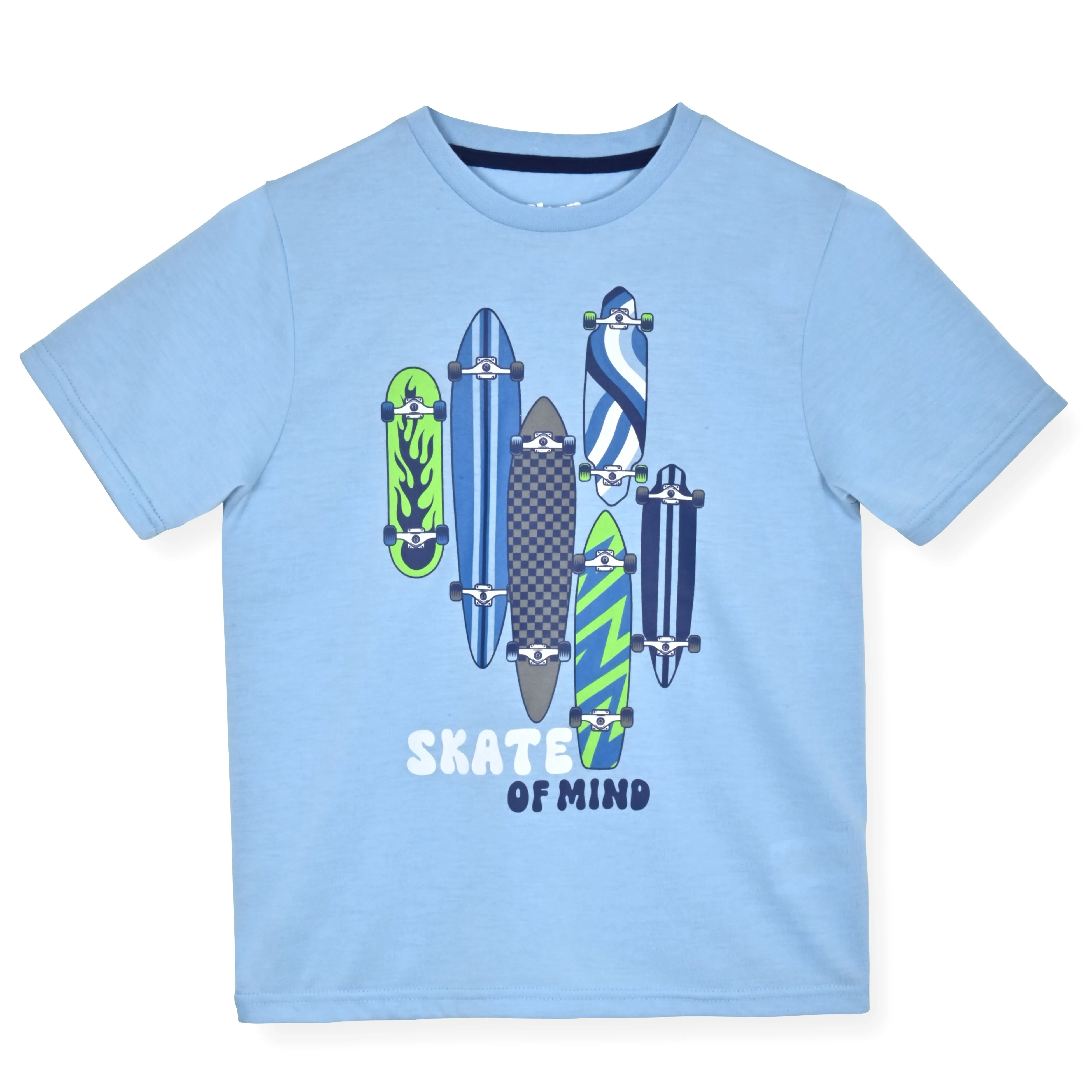 Boys 2-Piece Short-Sleeve Jersey Pajama Shorts Set - Skate of Mind.