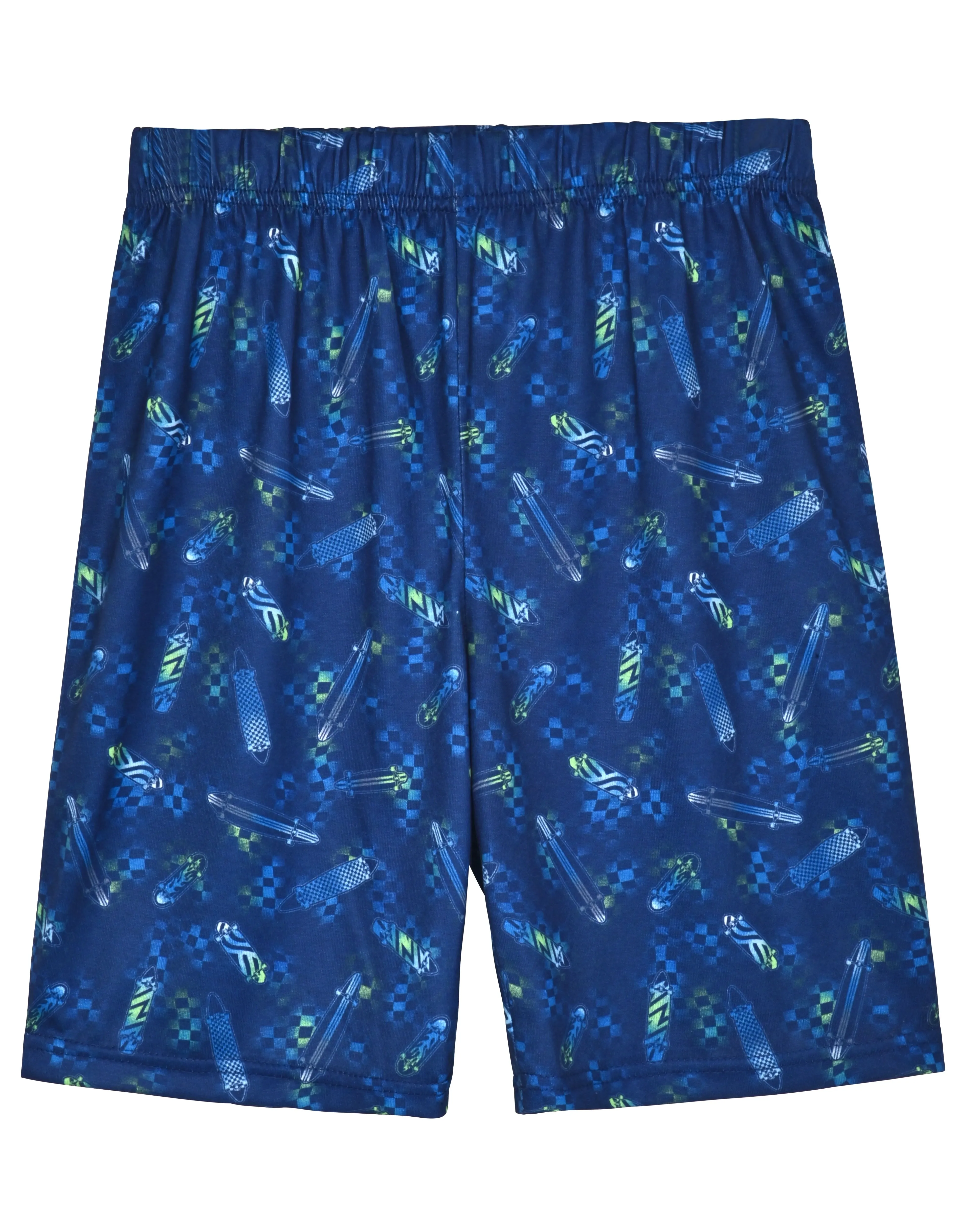 Boys 2-Piece Short-Sleeve Jersey Pajama Shorts Set - Skate of Mind.