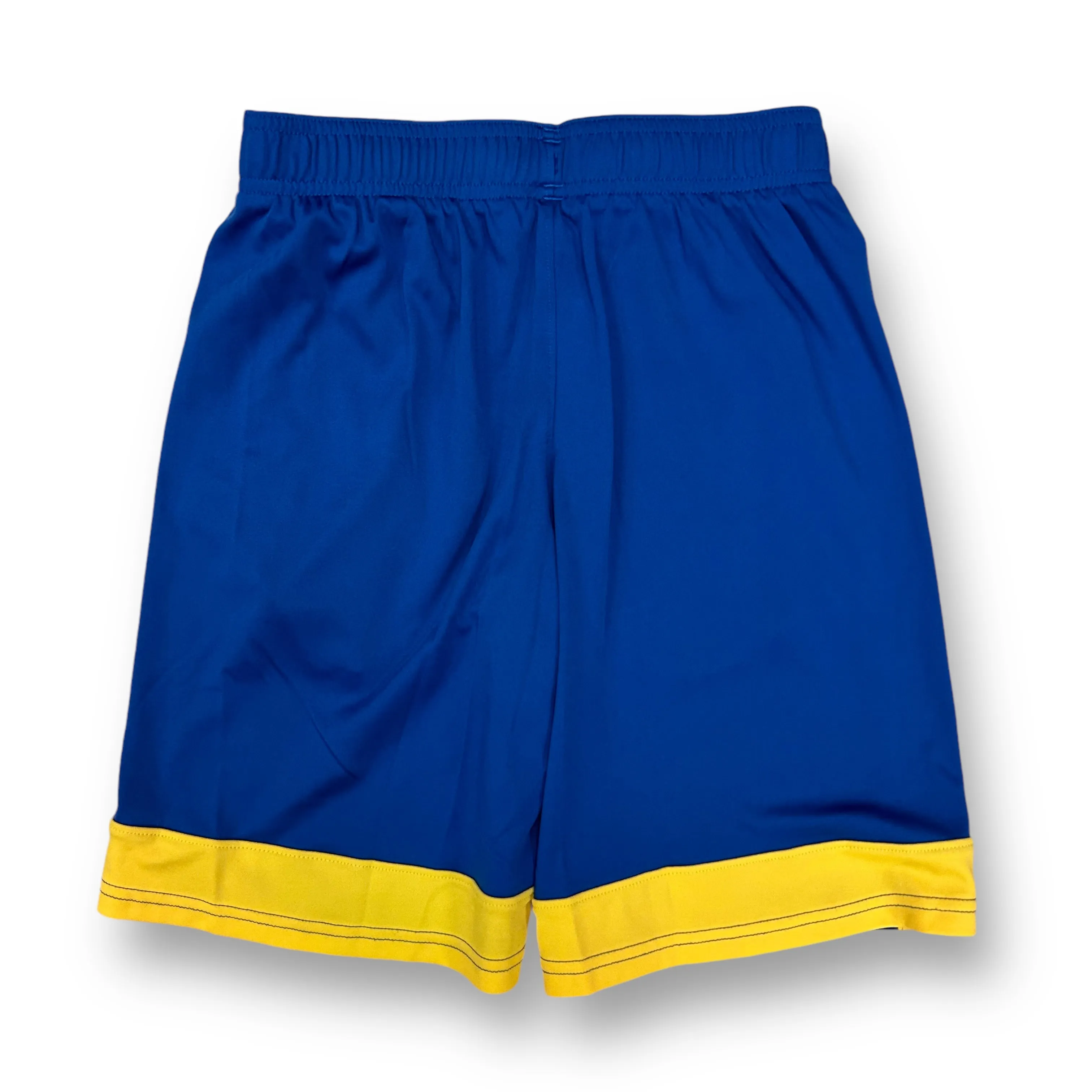 Boys Under Armour Size 10/12 YMD Blue & Yellow Loose Fit Athletic Shorts