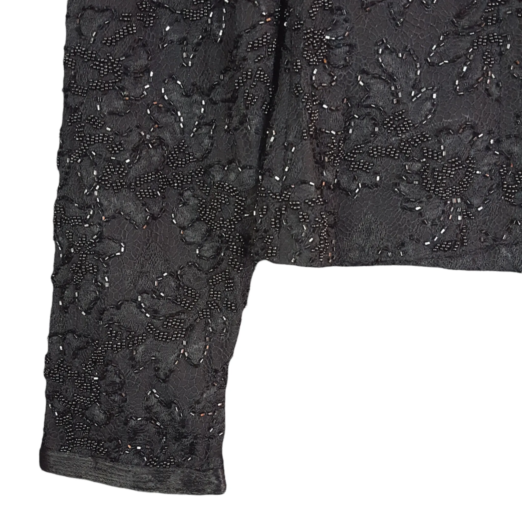 Carmen Marc Valvo Beaded Bodice Blouse Size 4