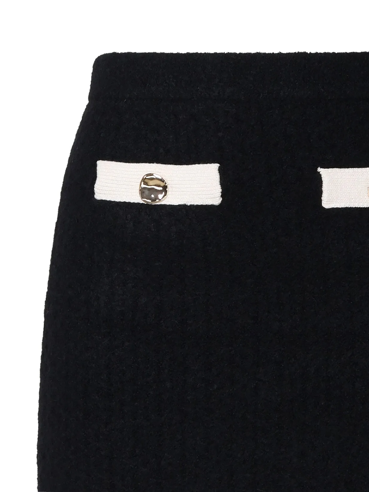 Cashmere Mini Skirt with Pockets