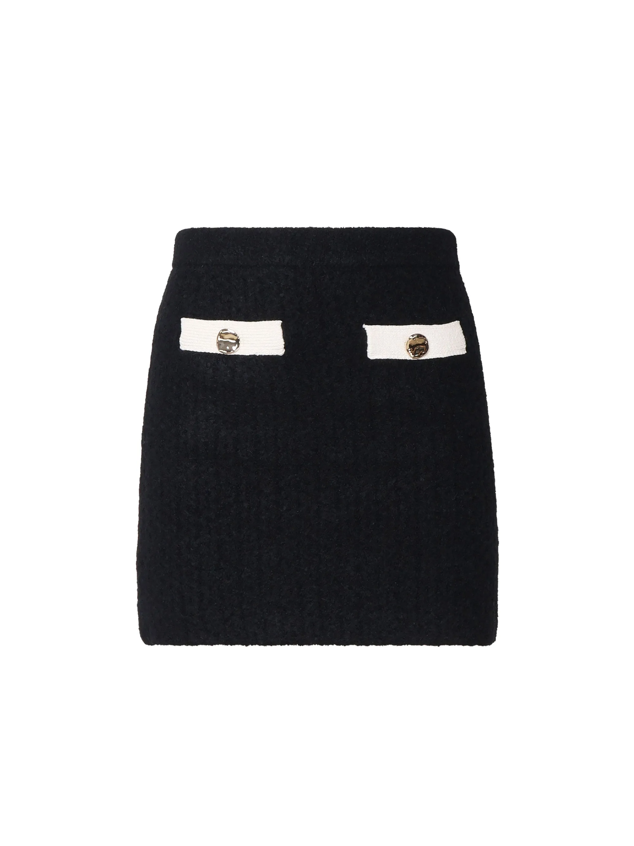 Cashmere Mini Skirt with Pockets