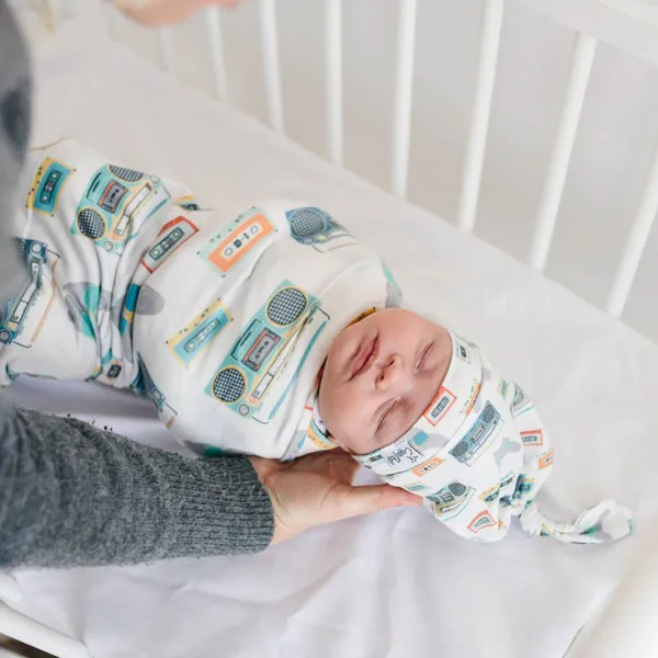 Copper Pearl Knit Swaddle Blanket - Bruno