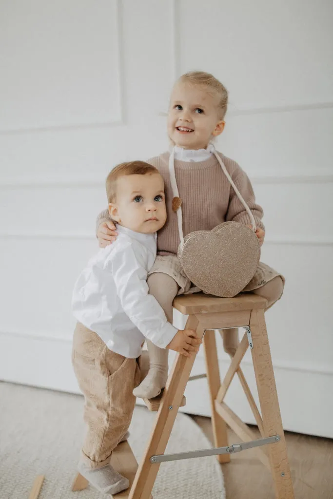 Cordhose 'coffee' loose fit
