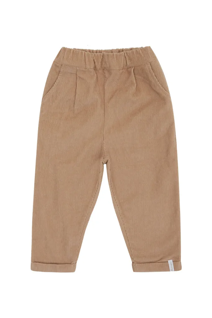 Cordhose 'coffee' loose fit