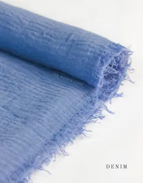 Crinkle Hijab - Cornflower Blue