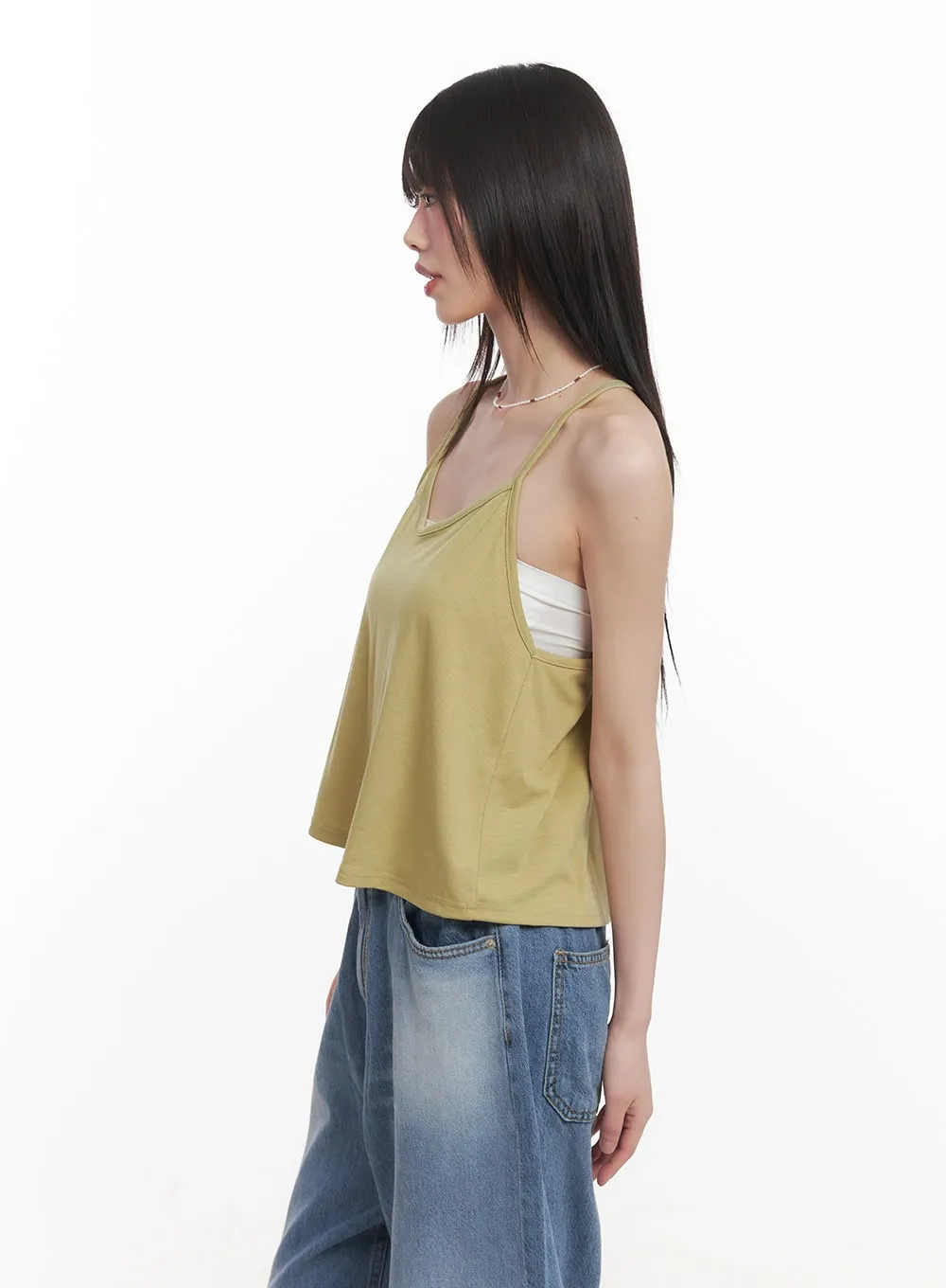 Draped Loose-Fit Cami Top CM519