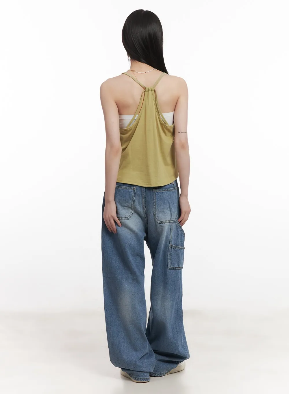 Draped Loose-Fit Cami Top CM519