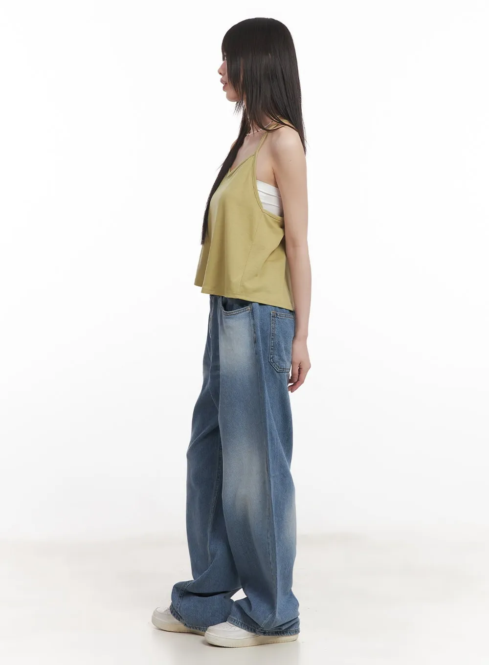 Draped Loose-Fit Cami Top CM519