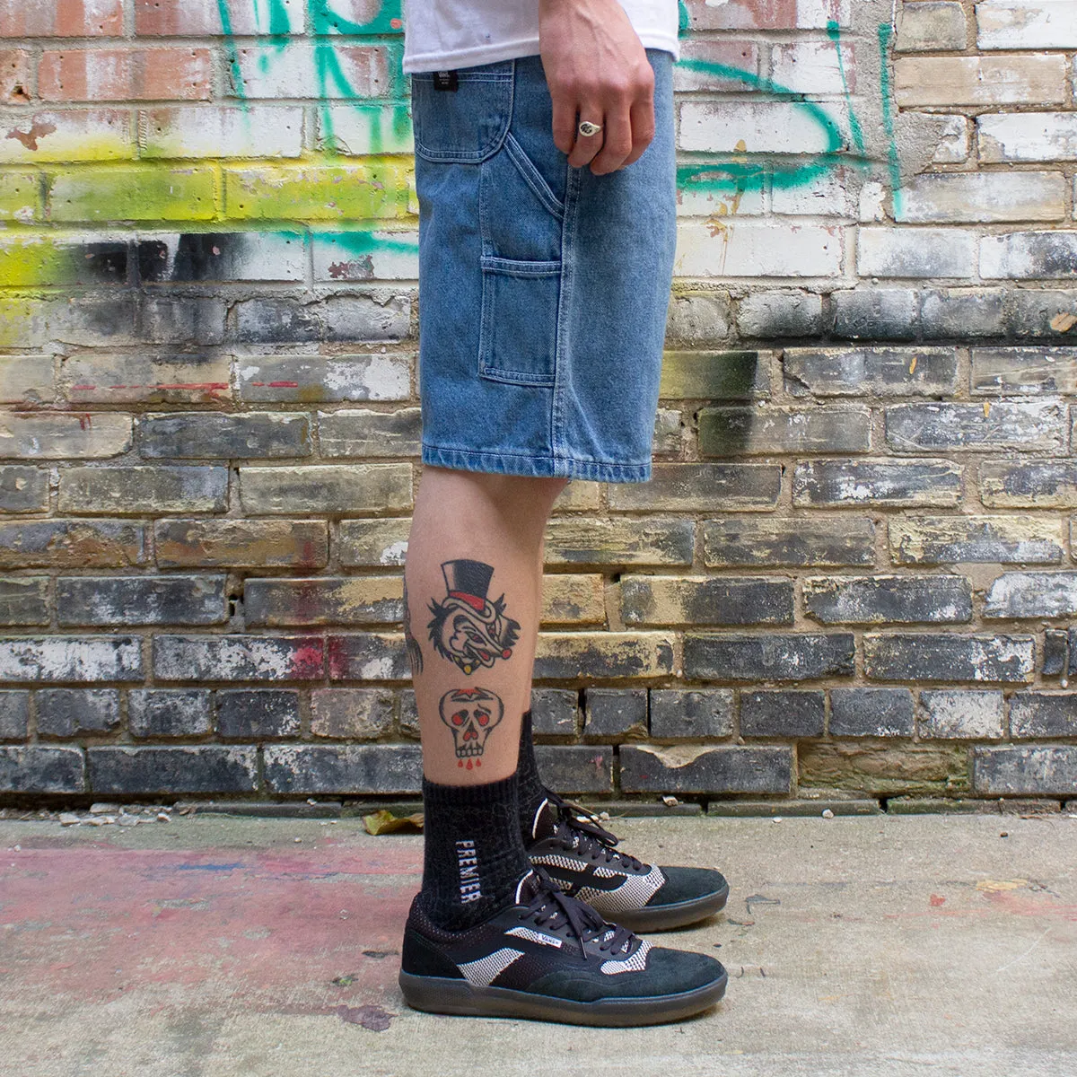 Drill Chore Loose Denim Short