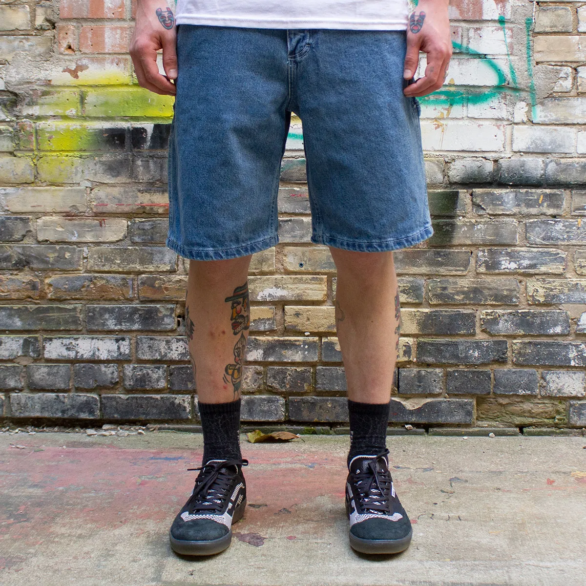 Drill Chore Loose Denim Short