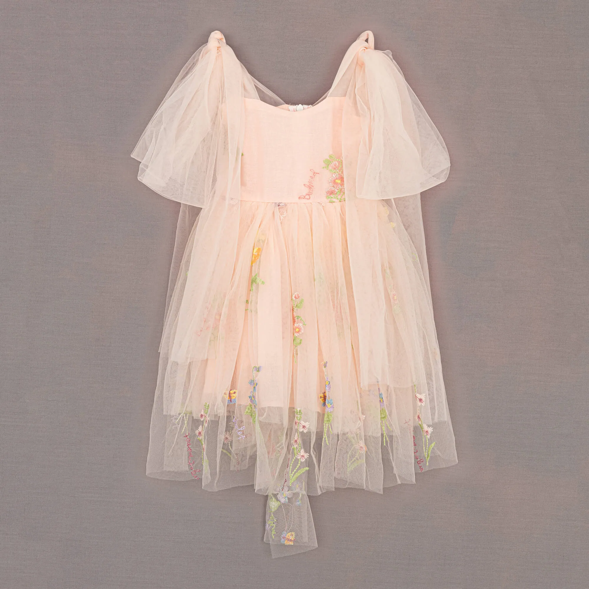 Enchanted Angel Dress - Embroidered Pink