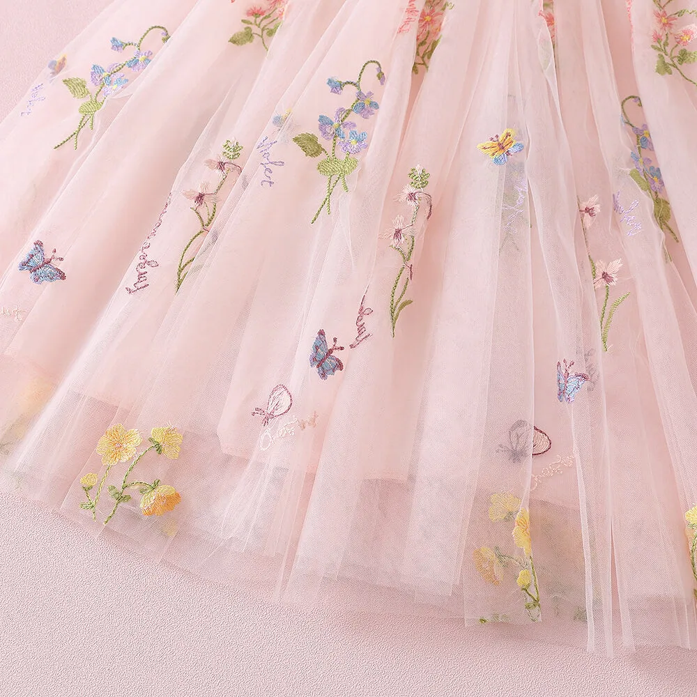 Enchanted Dress - Baby Pink /White Lace