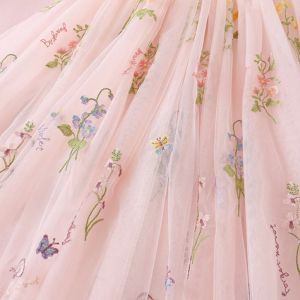 Enchanted Dress - Baby Pink /White Lace