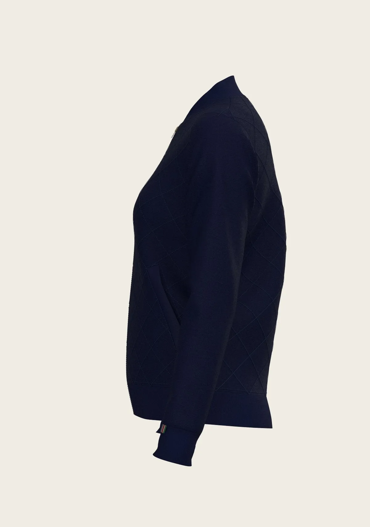  Espoir Equestrian Navy Stripes Reversible Jacket