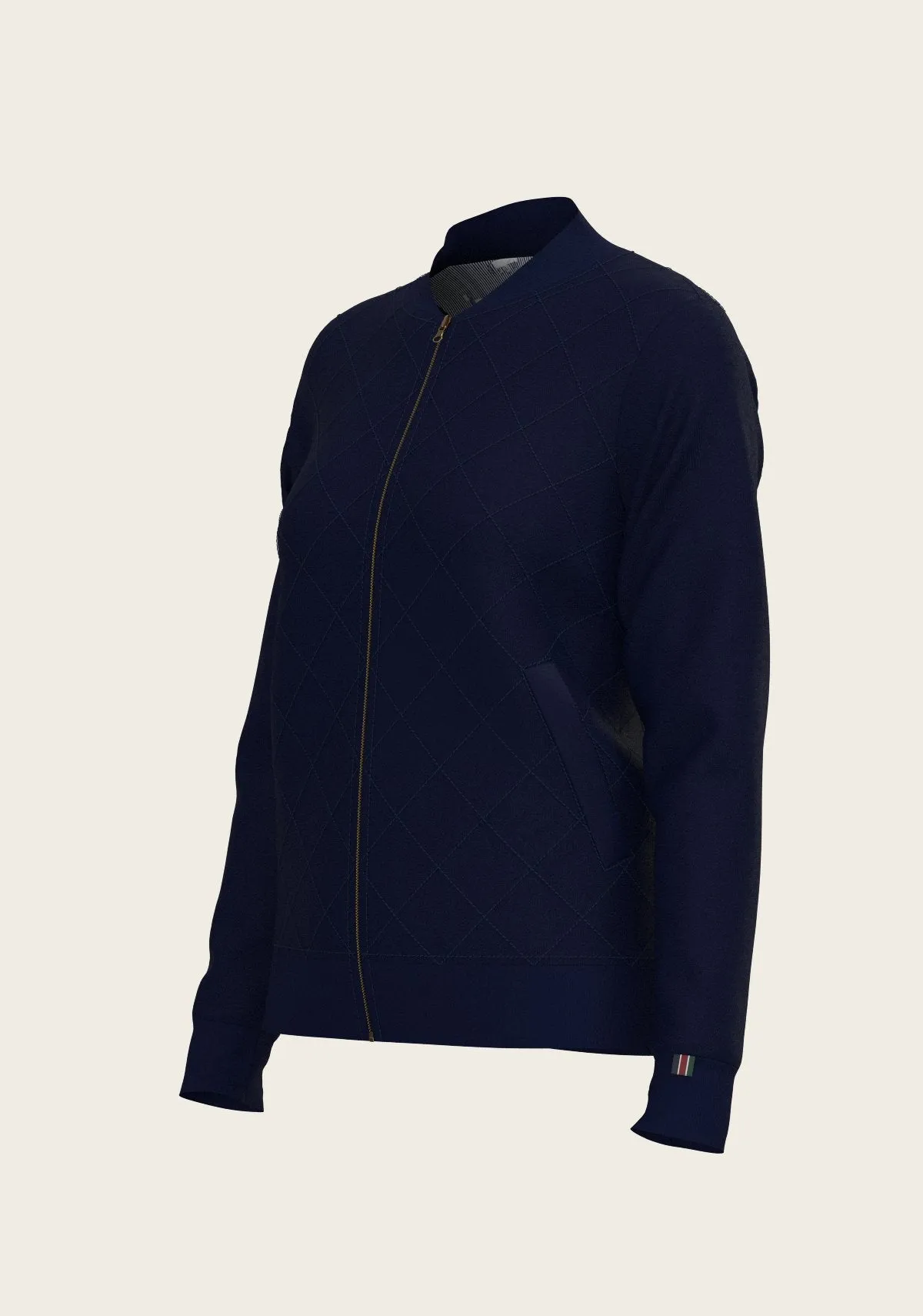  Espoir Equestrian Navy Stripes Reversible Jacket