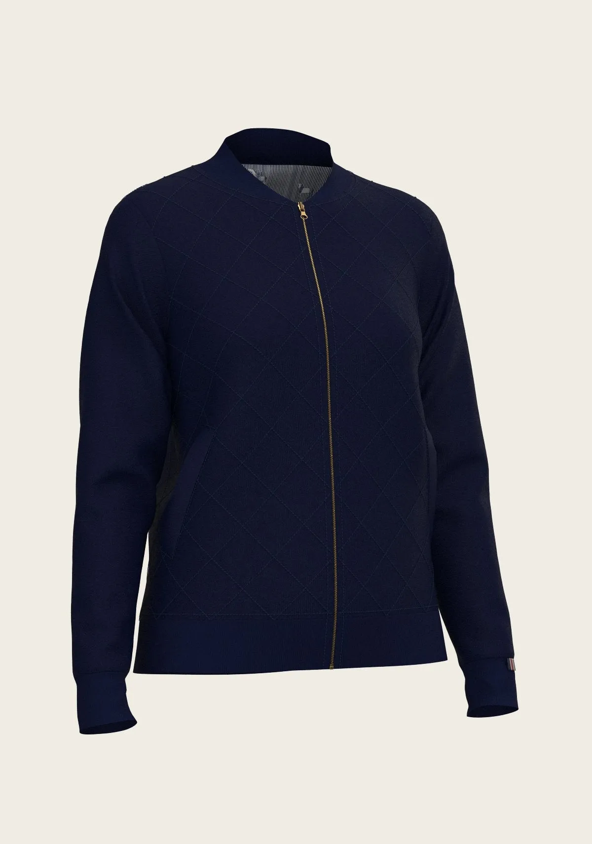  Espoir Equestrian Navy Stripes Reversible Jacket