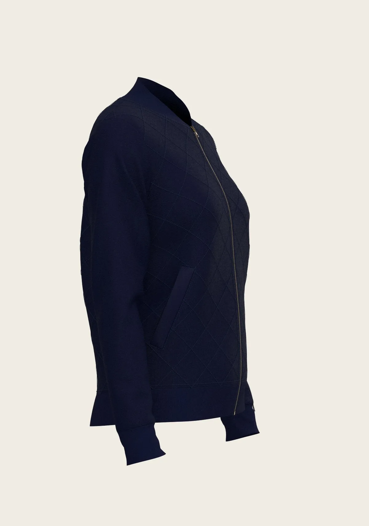 Espoir Equestrian Navy Stripes Reversible Jacket