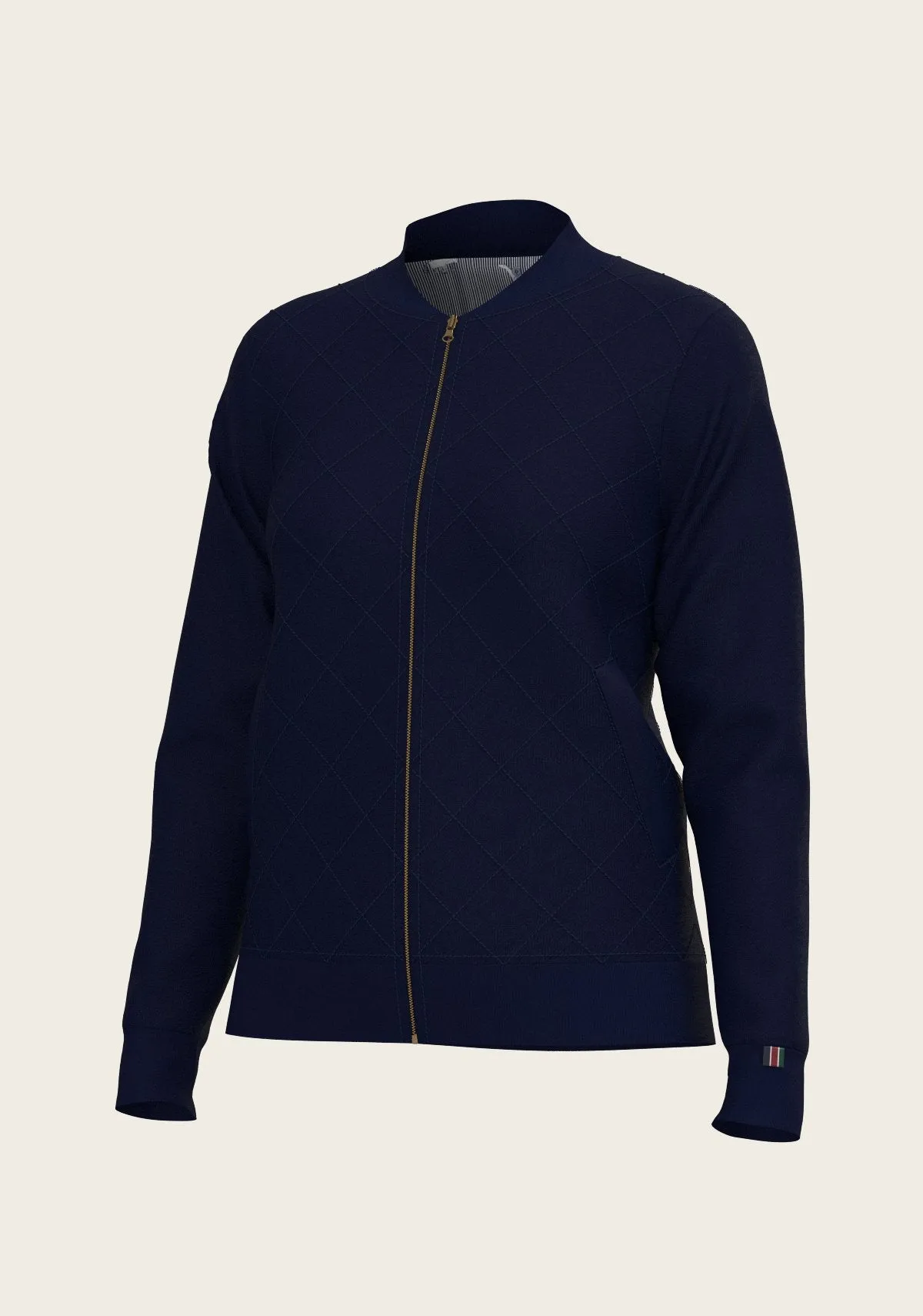  Espoir Equestrian Navy Stripes Reversible Jacket