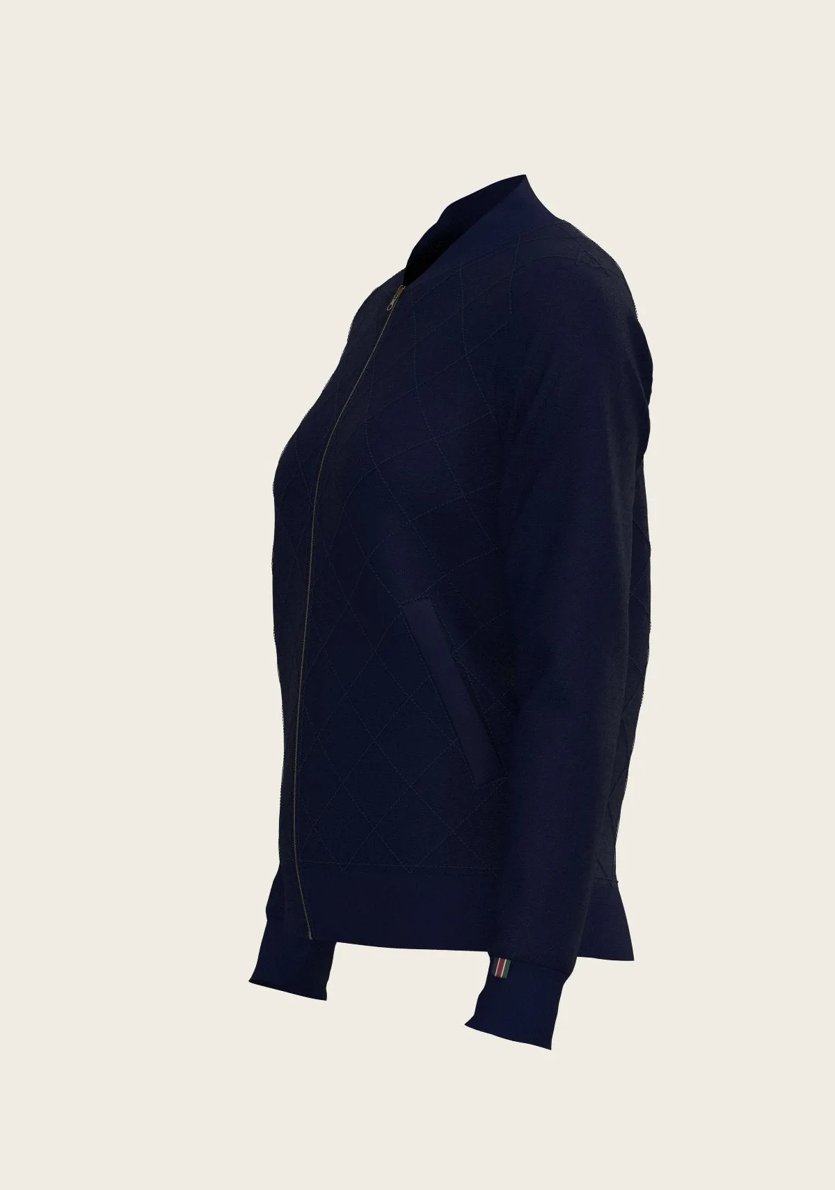  Espoir Equestrian Navy Stripes Reversible Jacket