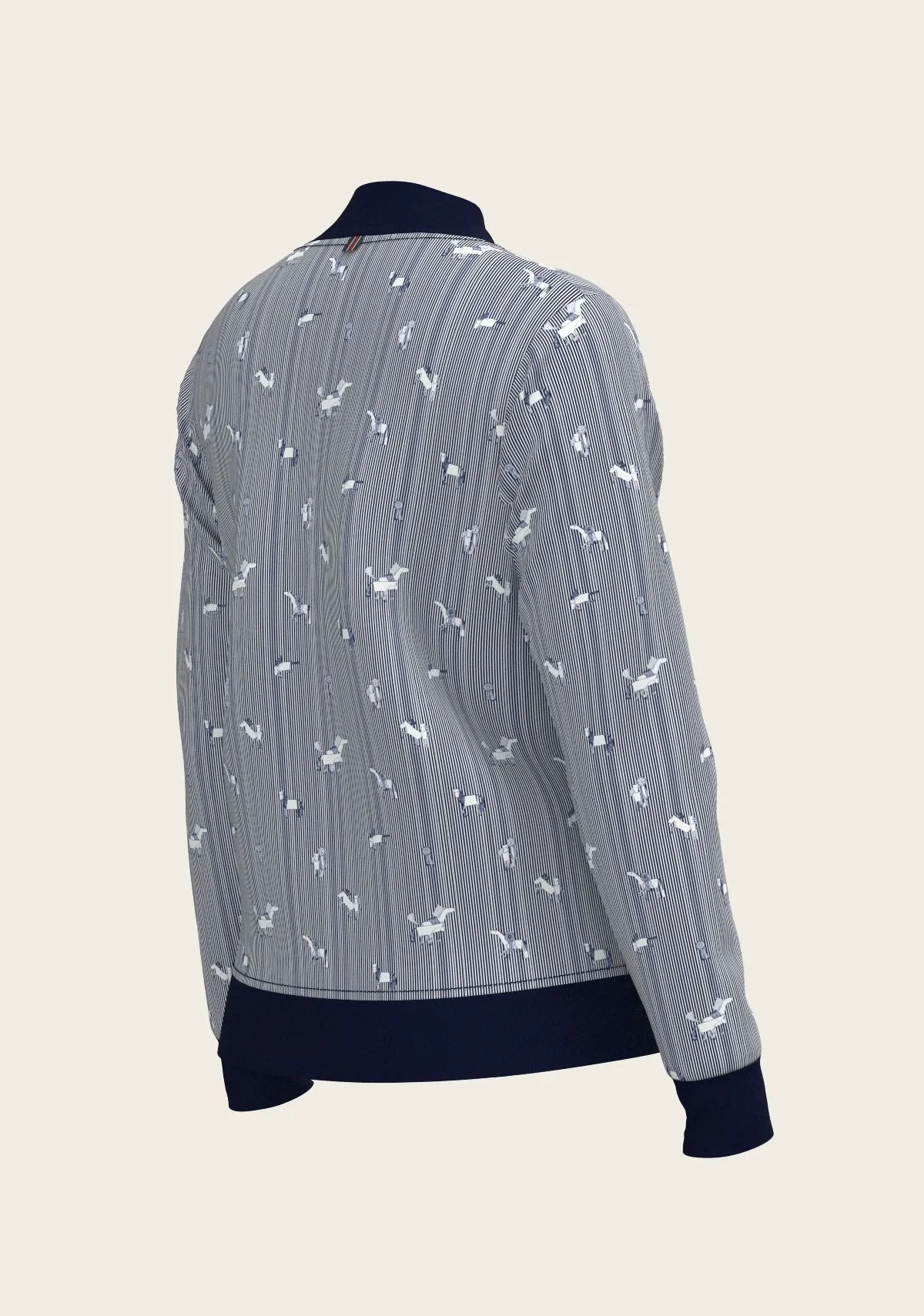  Espoir Equestrian Navy Stripes Reversible Jacket
