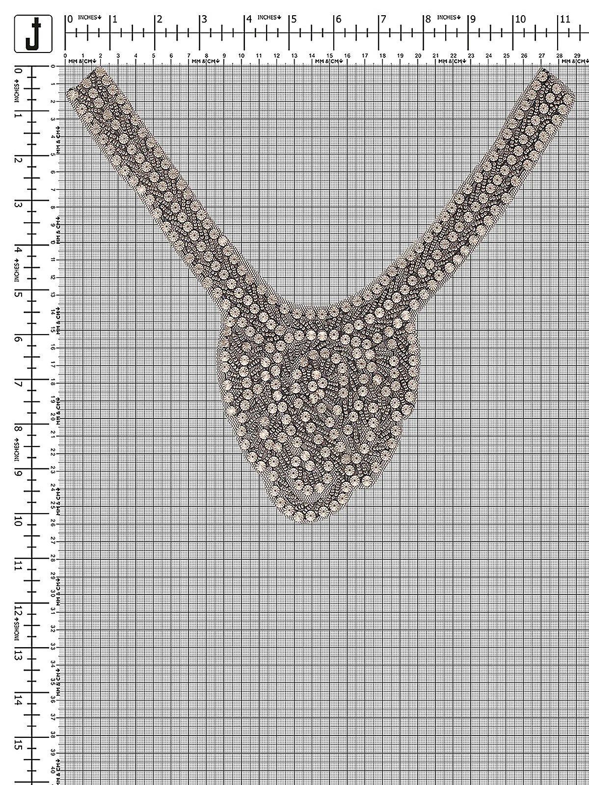 Fancy Beaded Neck Collar Statement Neck Patch