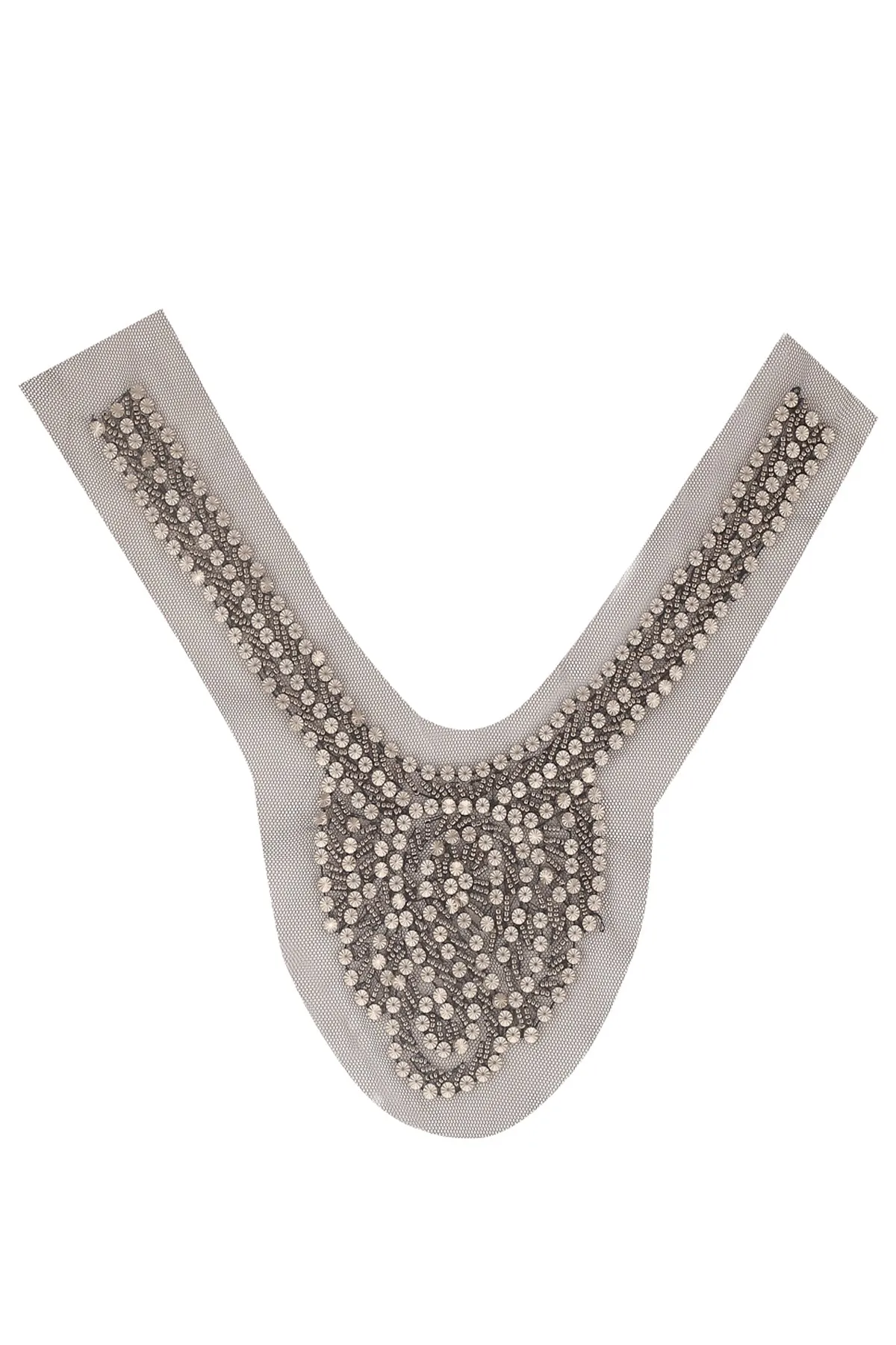 Fancy Beaded Neck Collar Statement Neck Patch