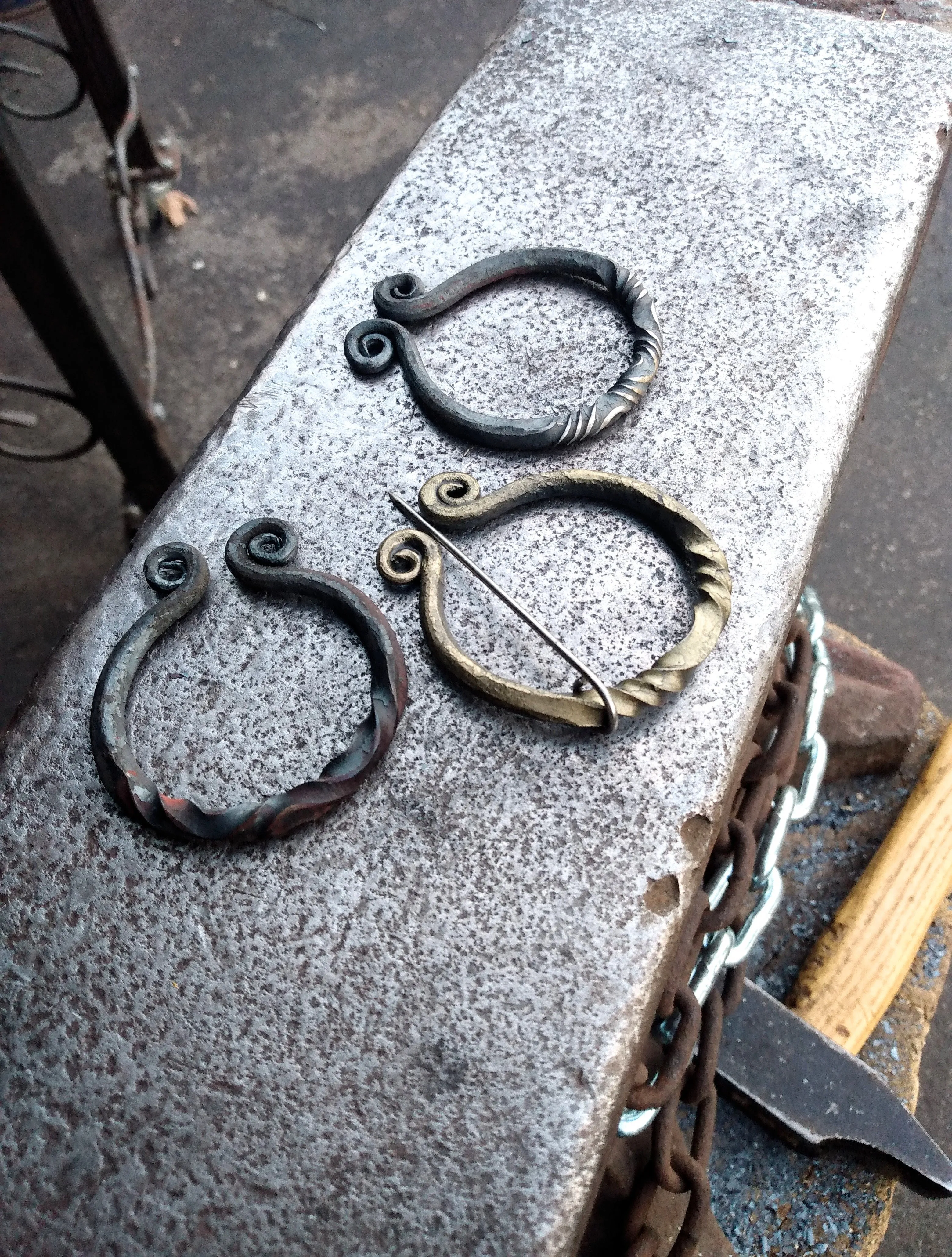 Forged Cloak Pin Workshop