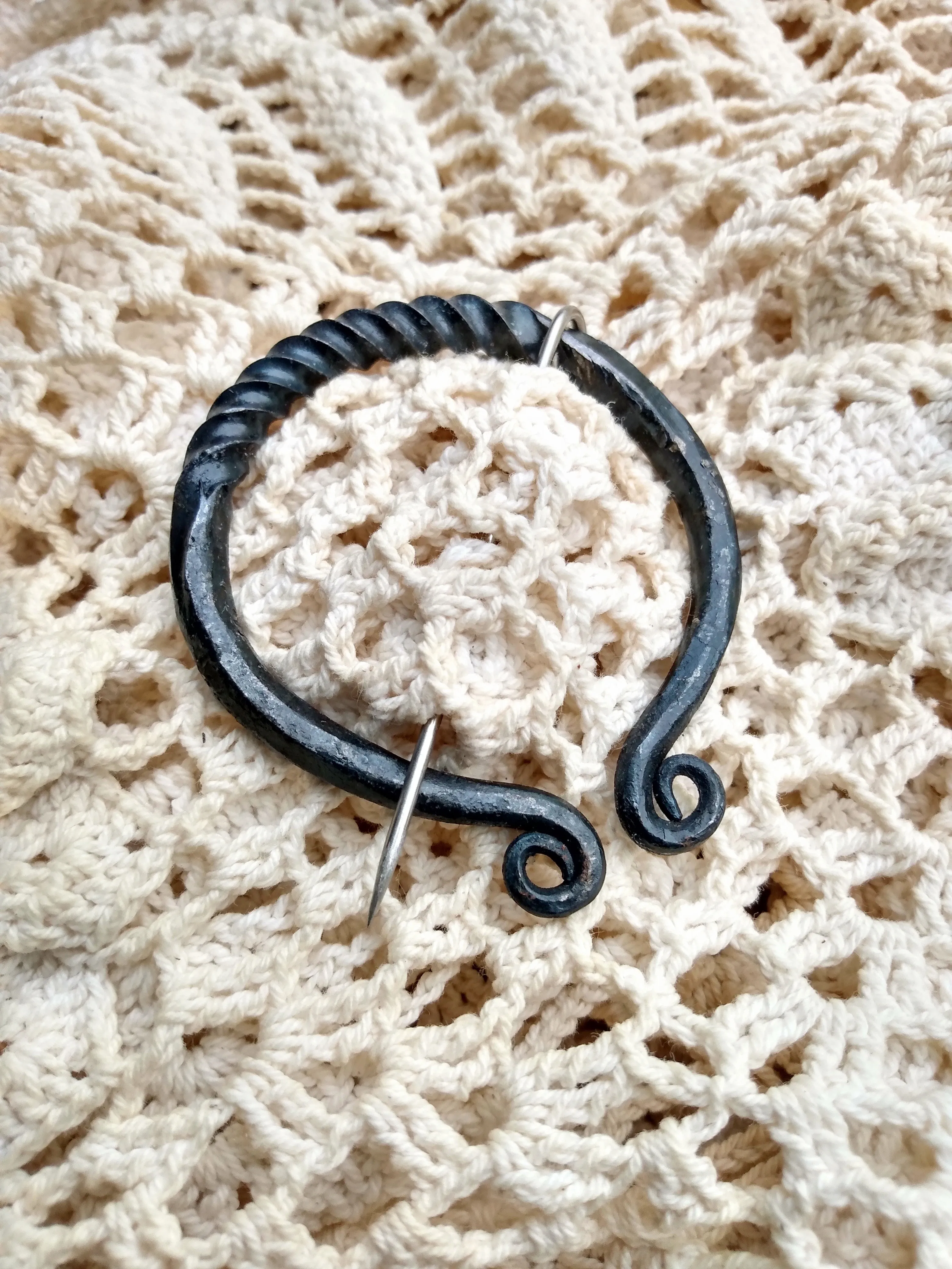 Forged Cloak Pin Workshop