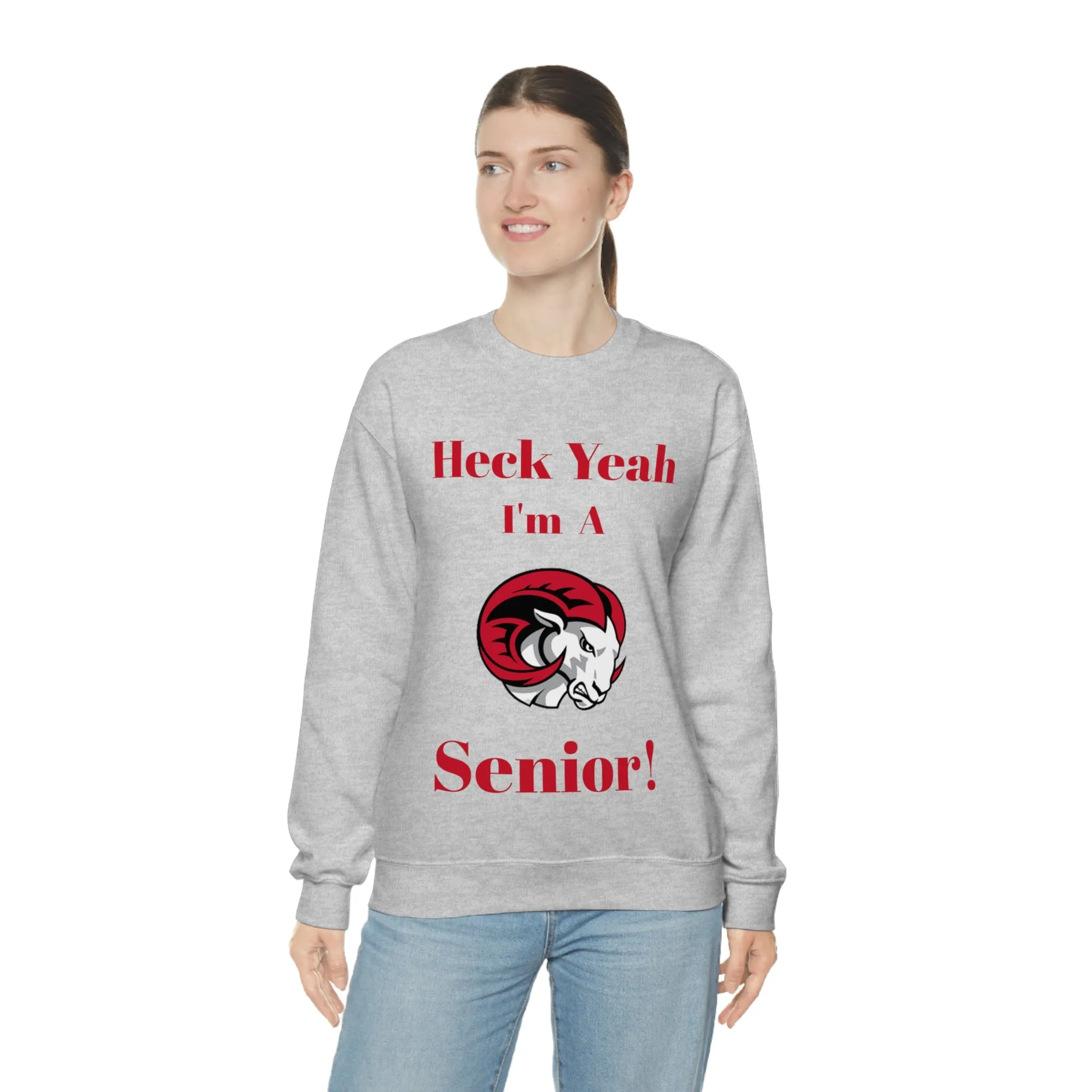 Heck Yeah I'm A WSSU Senior Unisex Heavy Blend™ Crewneck Sweatshirt