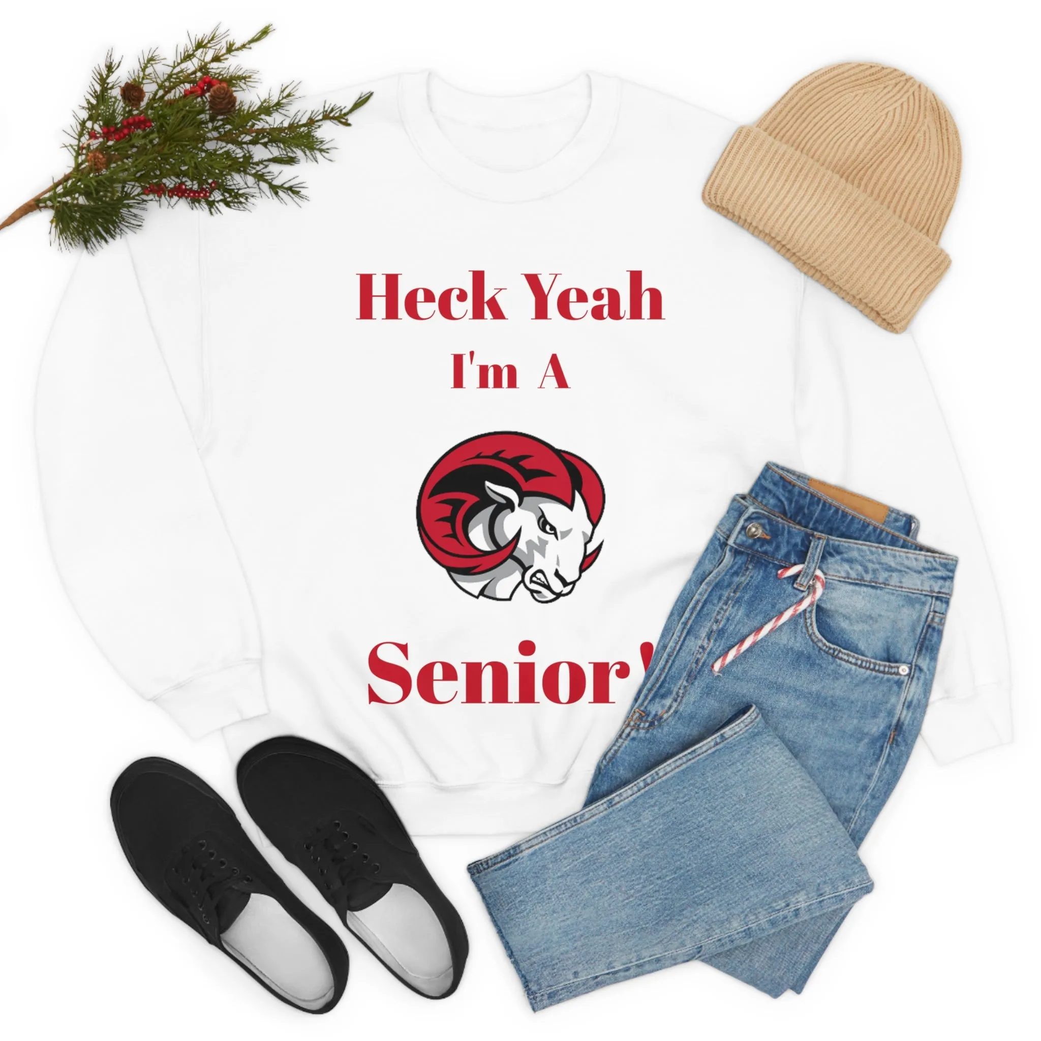 Heck Yeah I'm A WSSU Senior Unisex Heavy Blend™ Crewneck Sweatshirt