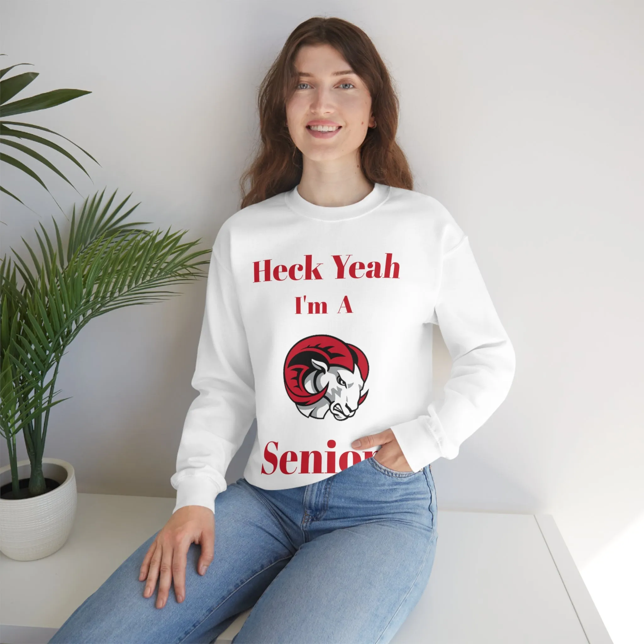 Heck Yeah I'm A WSSU Senior Unisex Heavy Blend™ Crewneck Sweatshirt