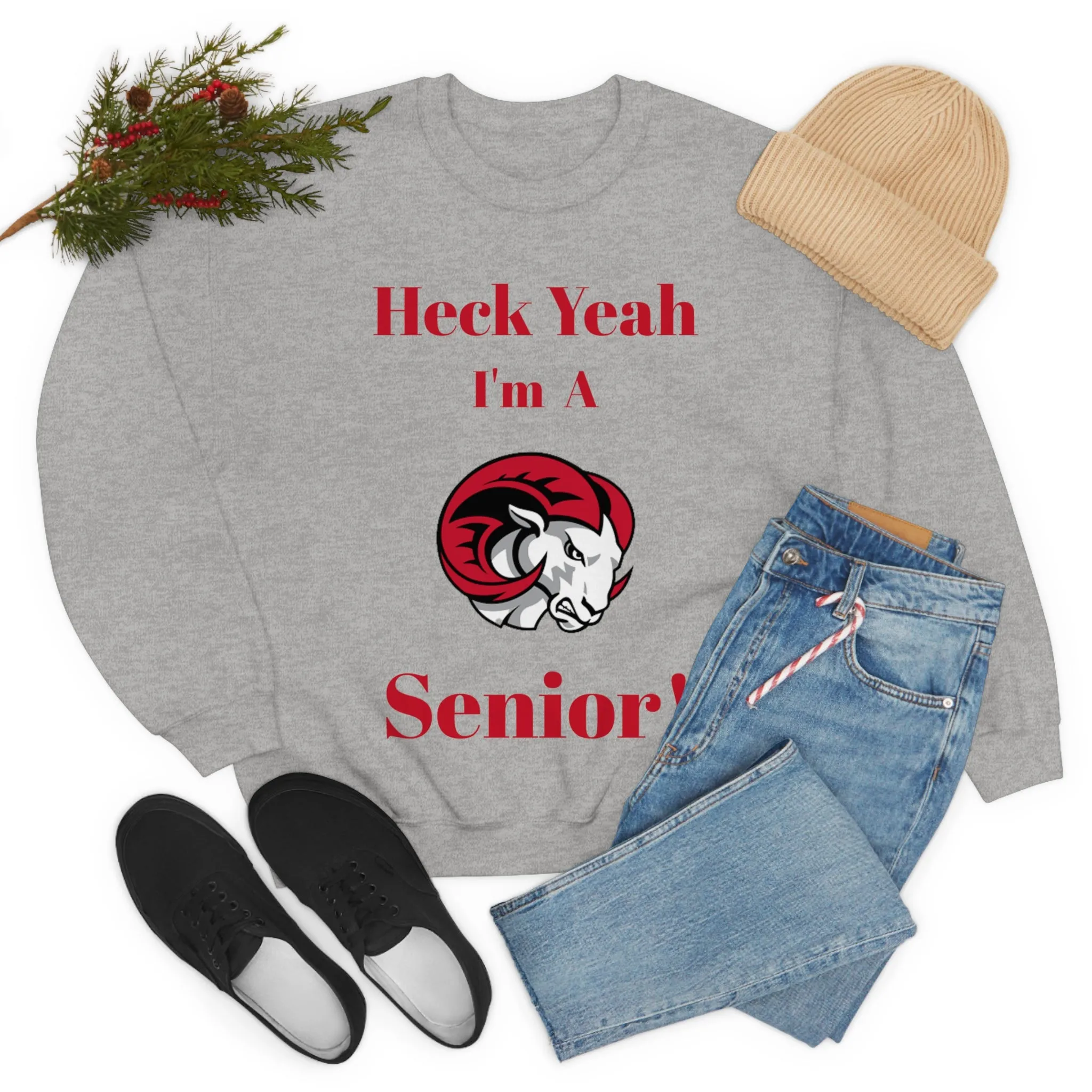 Heck Yeah I'm A WSSU Senior Unisex Heavy Blend™ Crewneck Sweatshirt