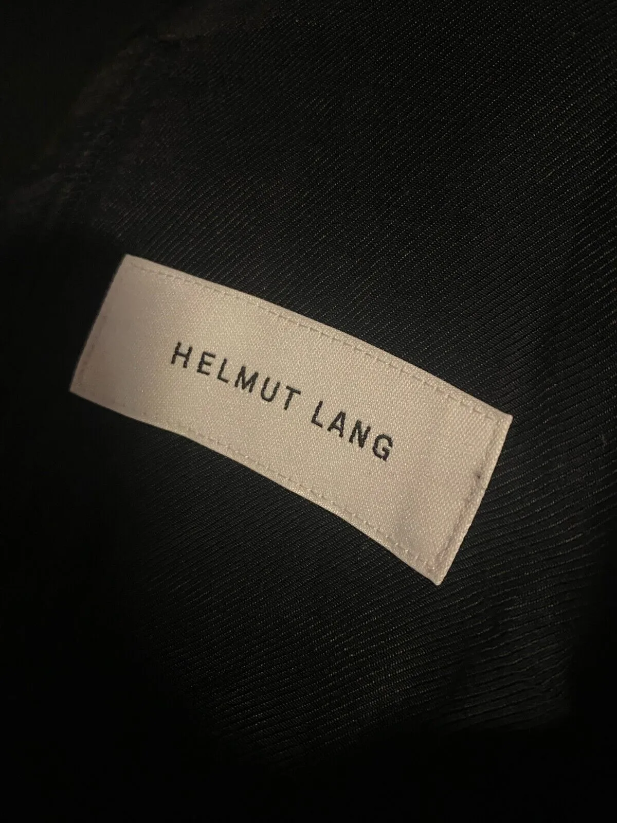 Helmut Lang black cropped wool blend jacket size UK6/US2
