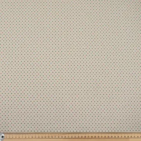 Ivory Multi Mini Dots Cotton Canvas Print