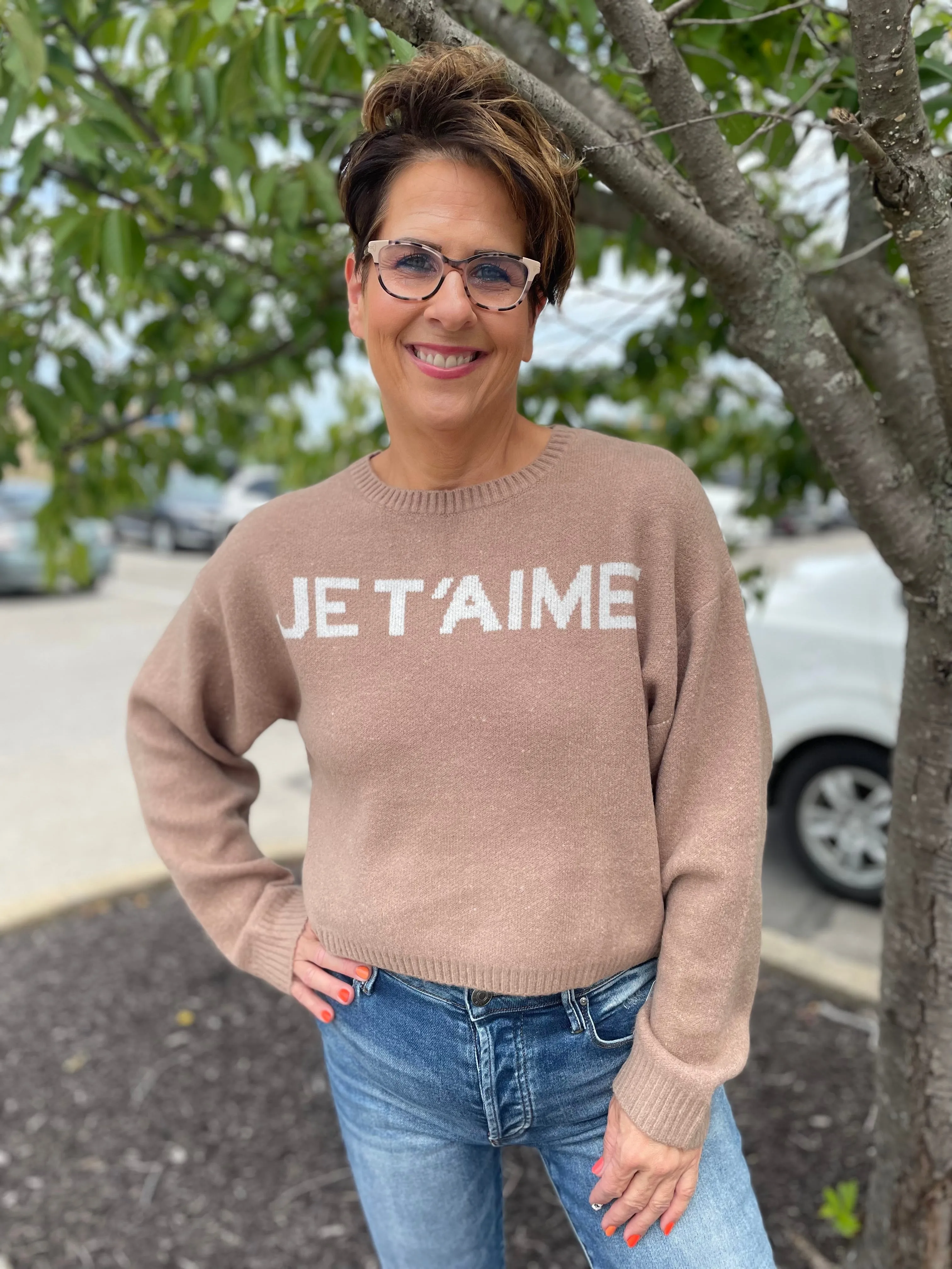 Jacquard Crewneck Sweater