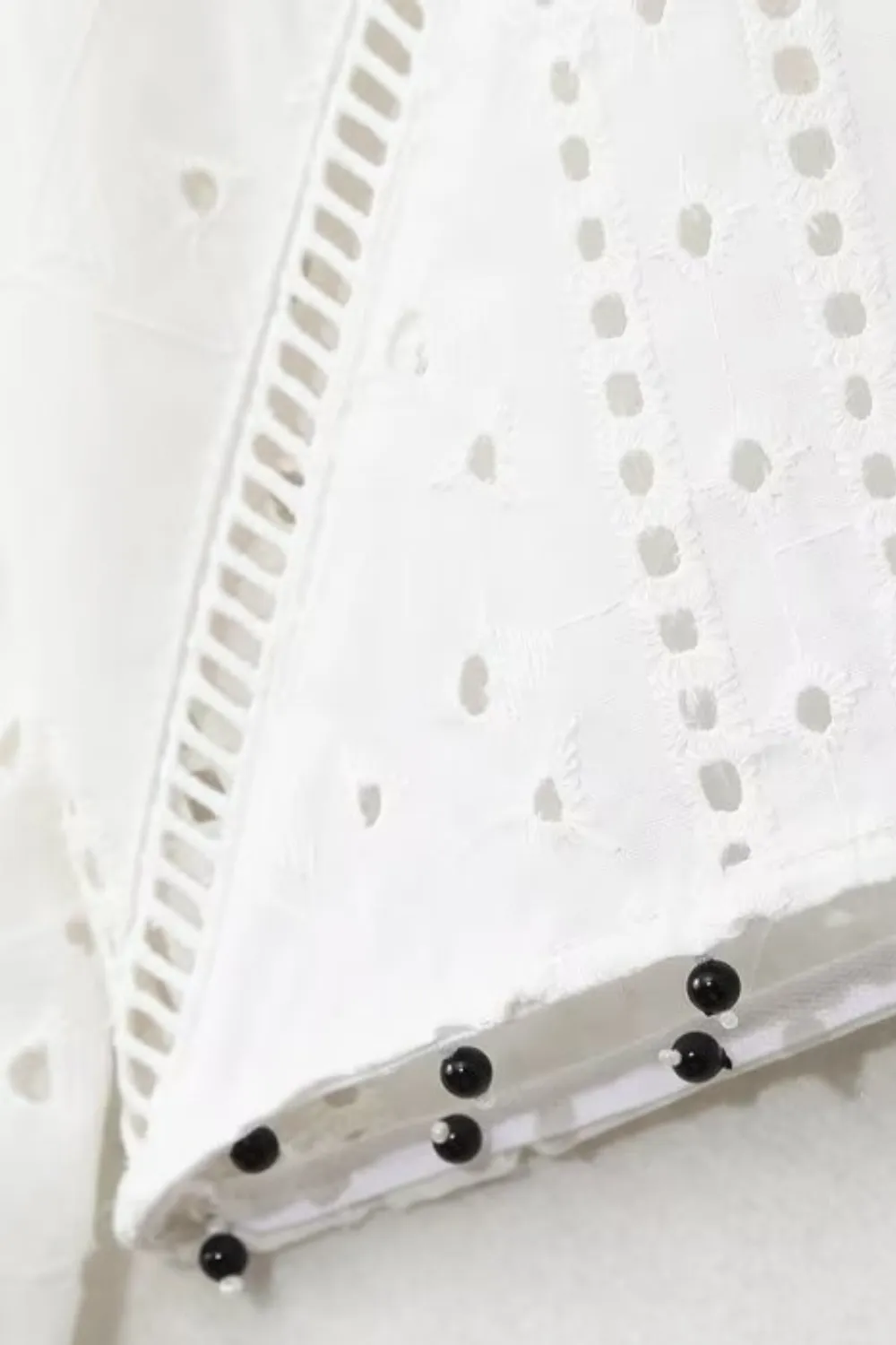 'Jeanette' Eyelet Embroidery Long Sleeve Shirt
