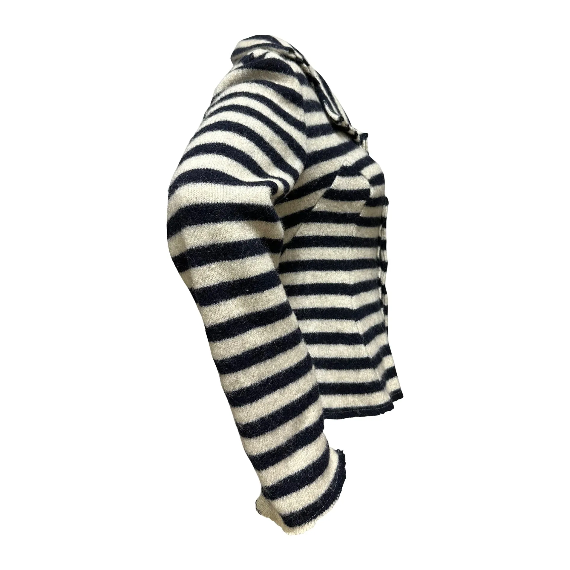 JUNYA WATANABE Fall Winter 2003 Striped Button Up Blazer Jacket