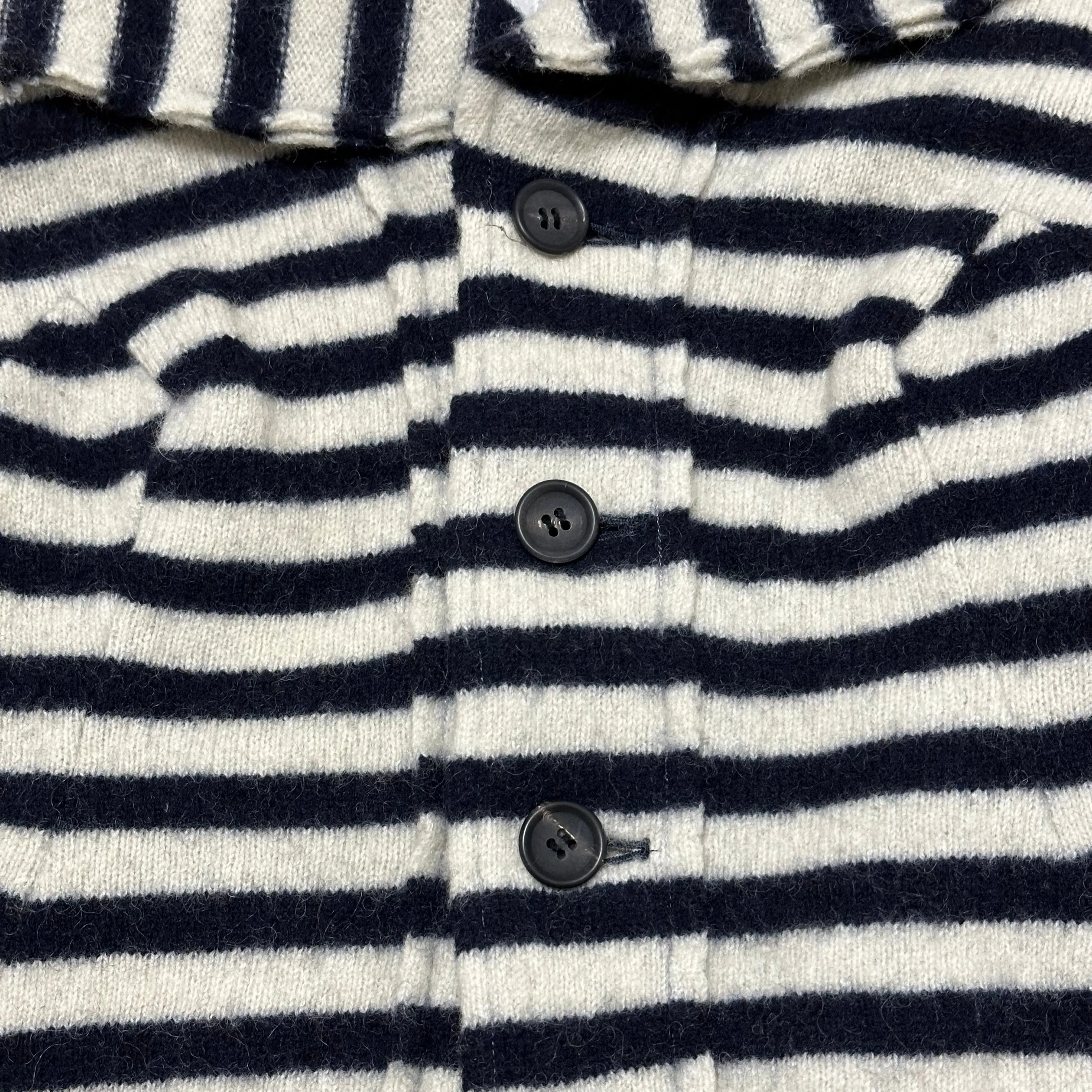 JUNYA WATANABE Fall Winter 2003 Striped Button Up Blazer Jacket