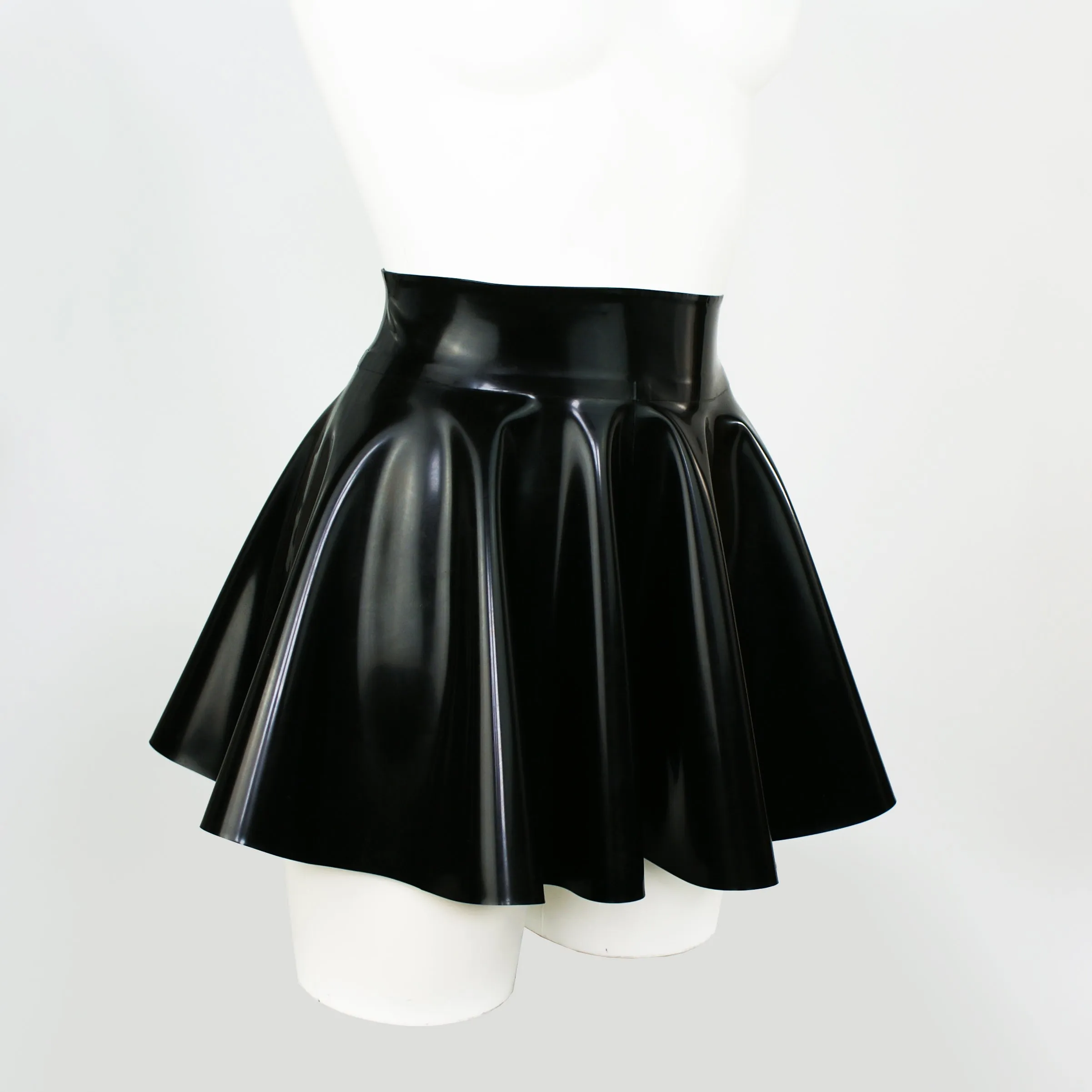 Latex Flippy Skater Shorts