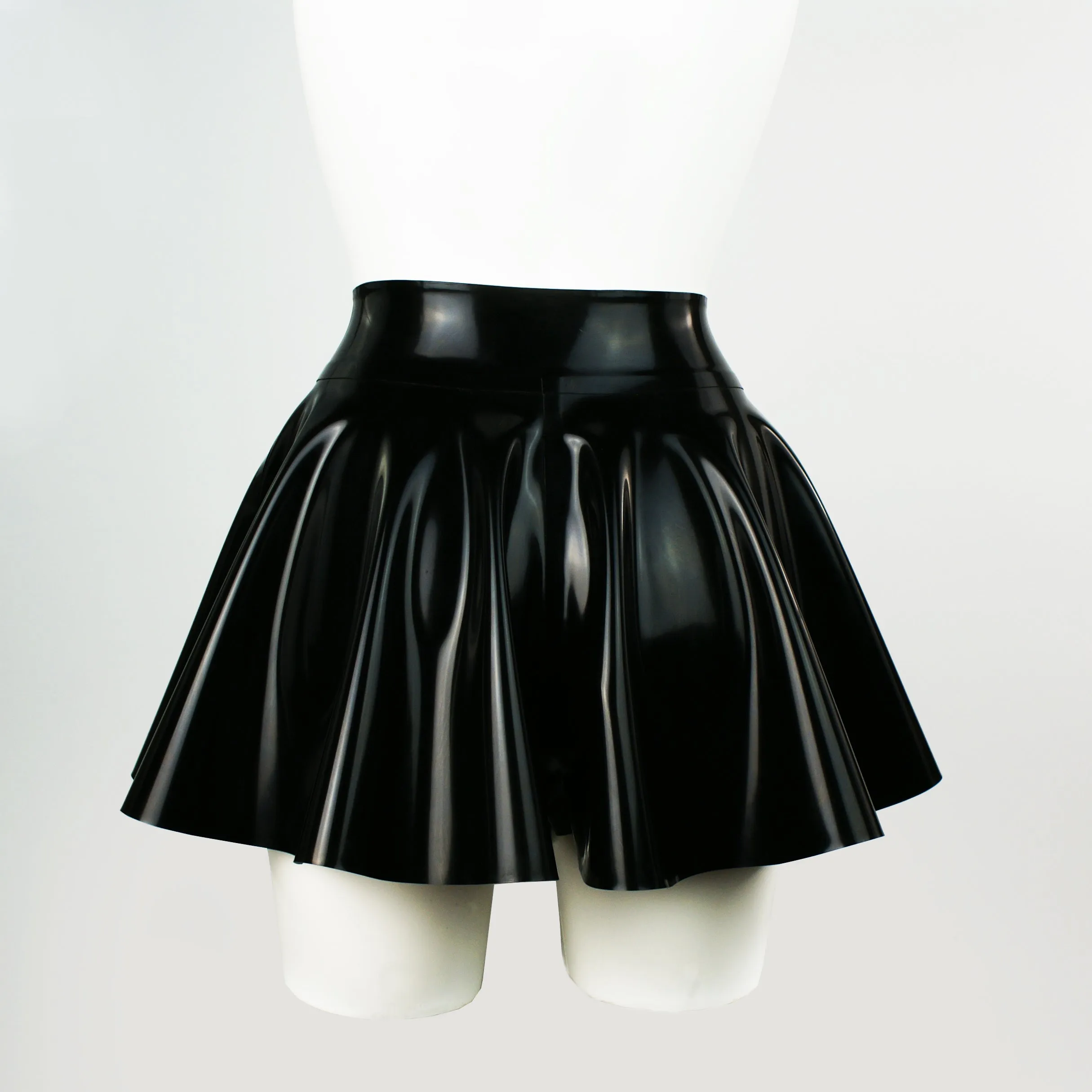 Latex Flippy Skater Shorts