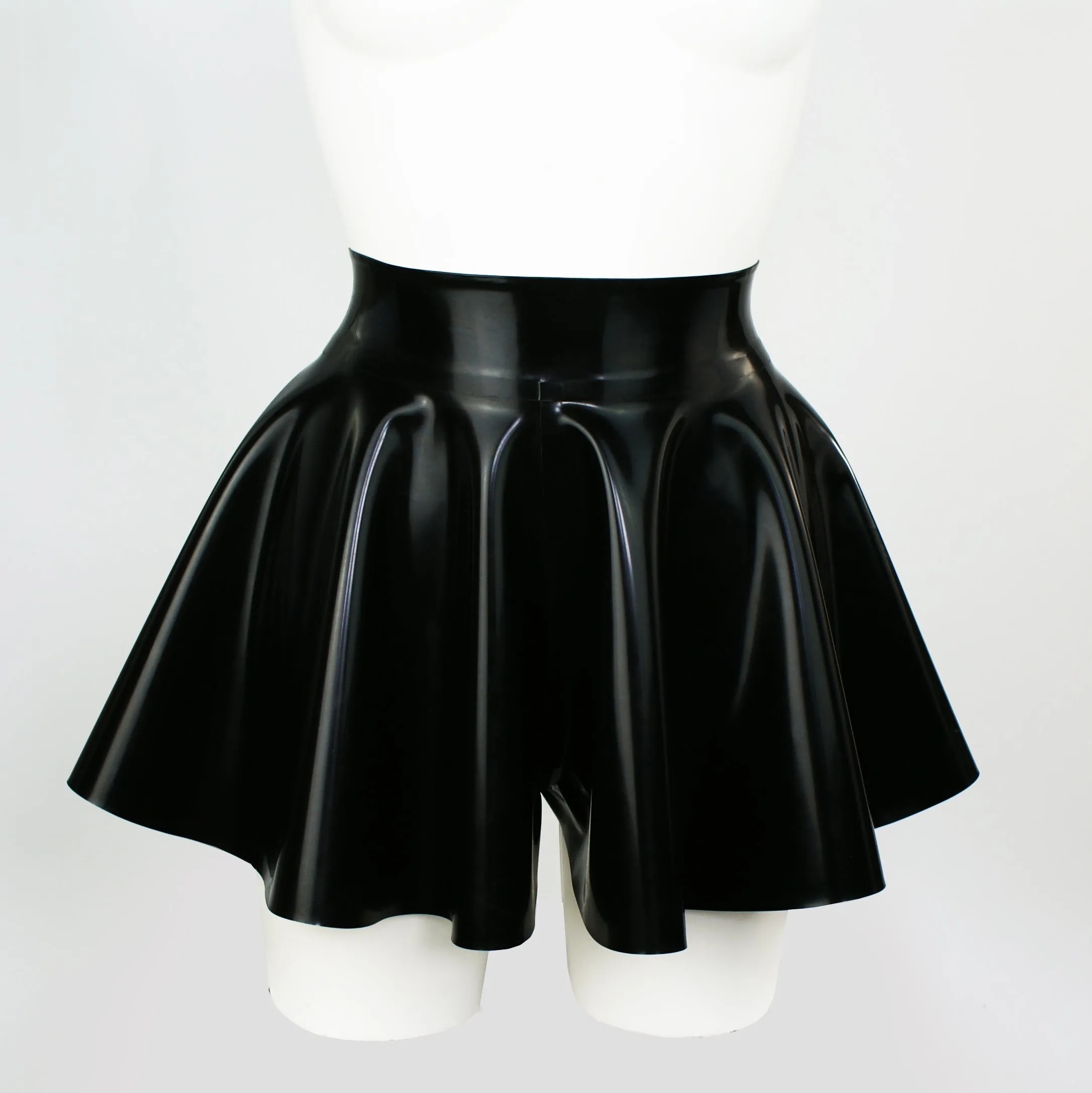 Latex Flippy Skater Shorts