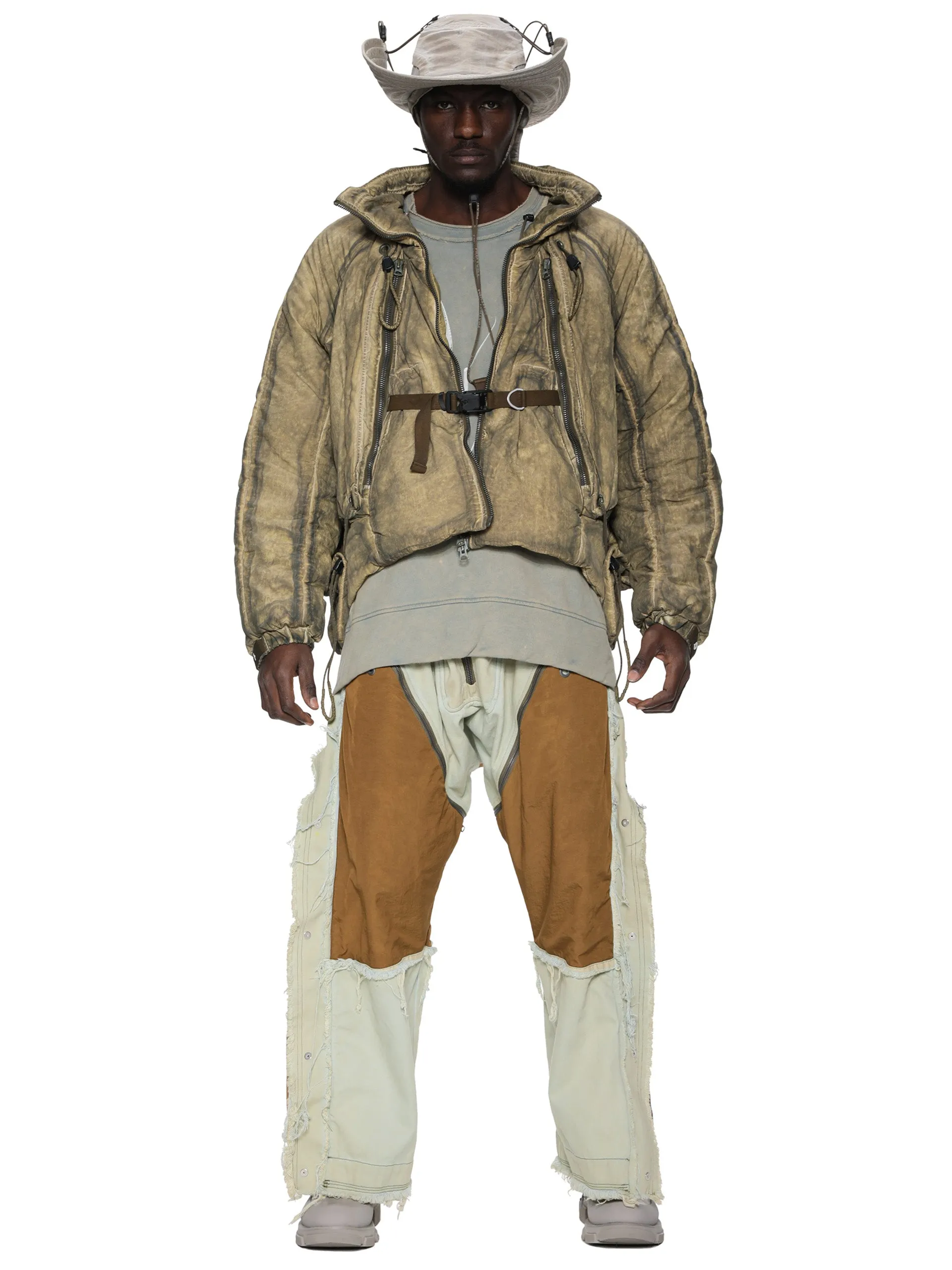 Manta Cargo Quilted Bomber Jacket