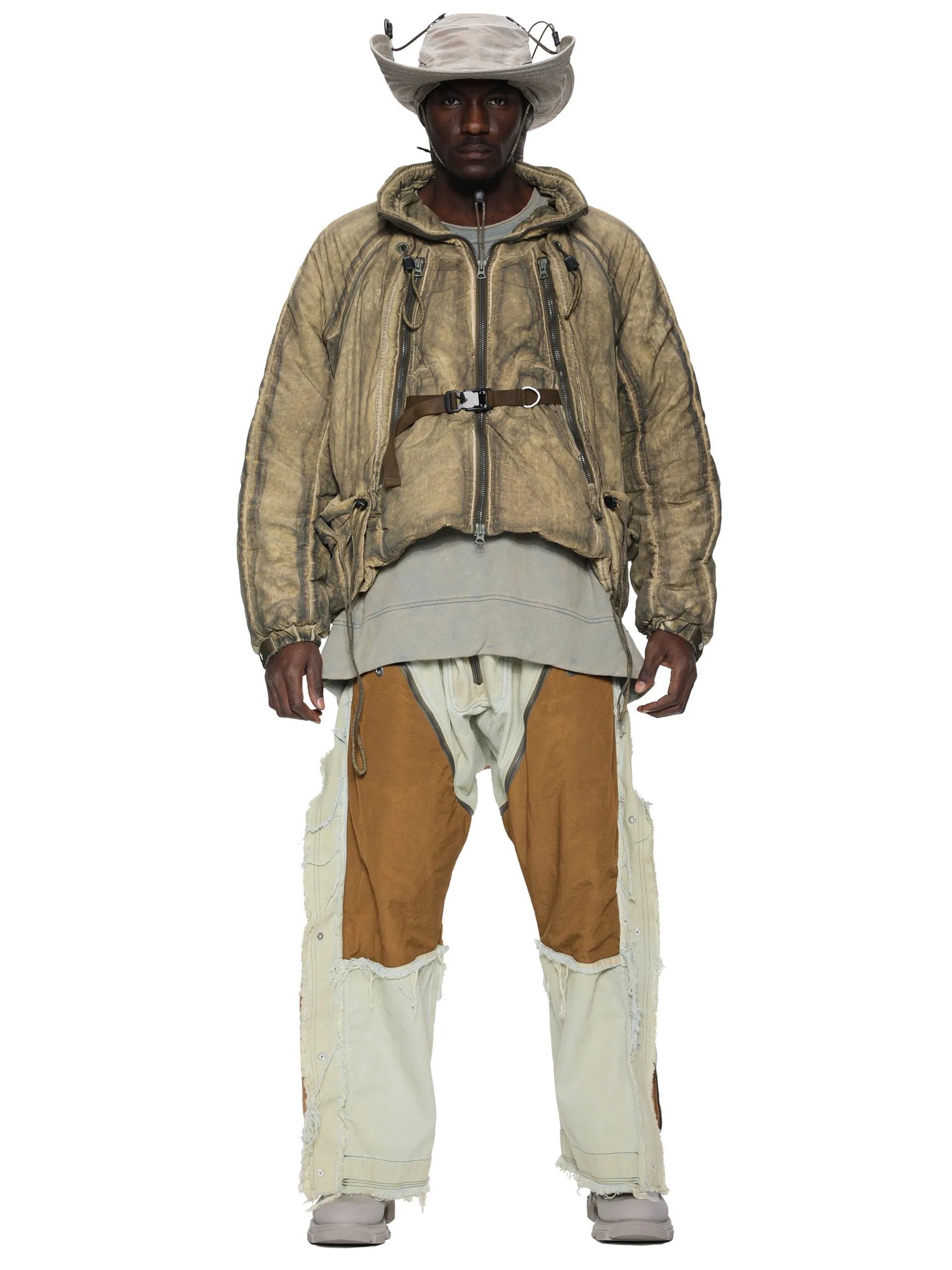 Manta Cargo Quilted Bomber Jacket