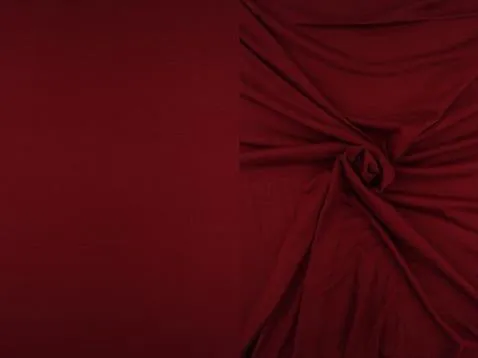 Maroon Jersey Knit Stretched Fabric Satin Lined Headwrap