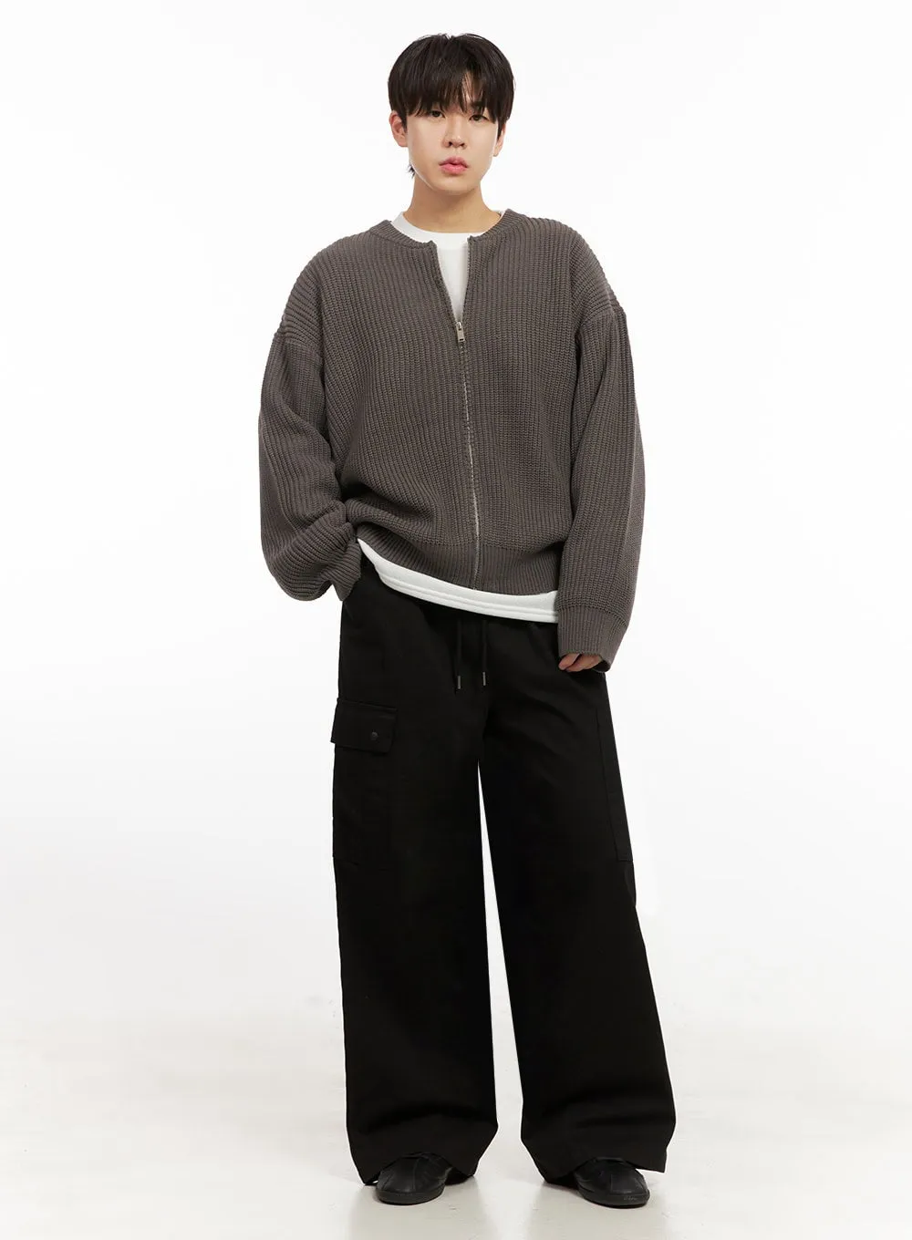 Men's Basic Loose-Fit Sweater IJ517